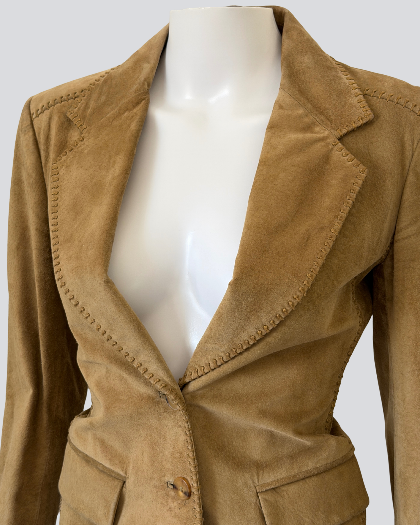 ysl spring summer 2001 by tom ford suede blazer