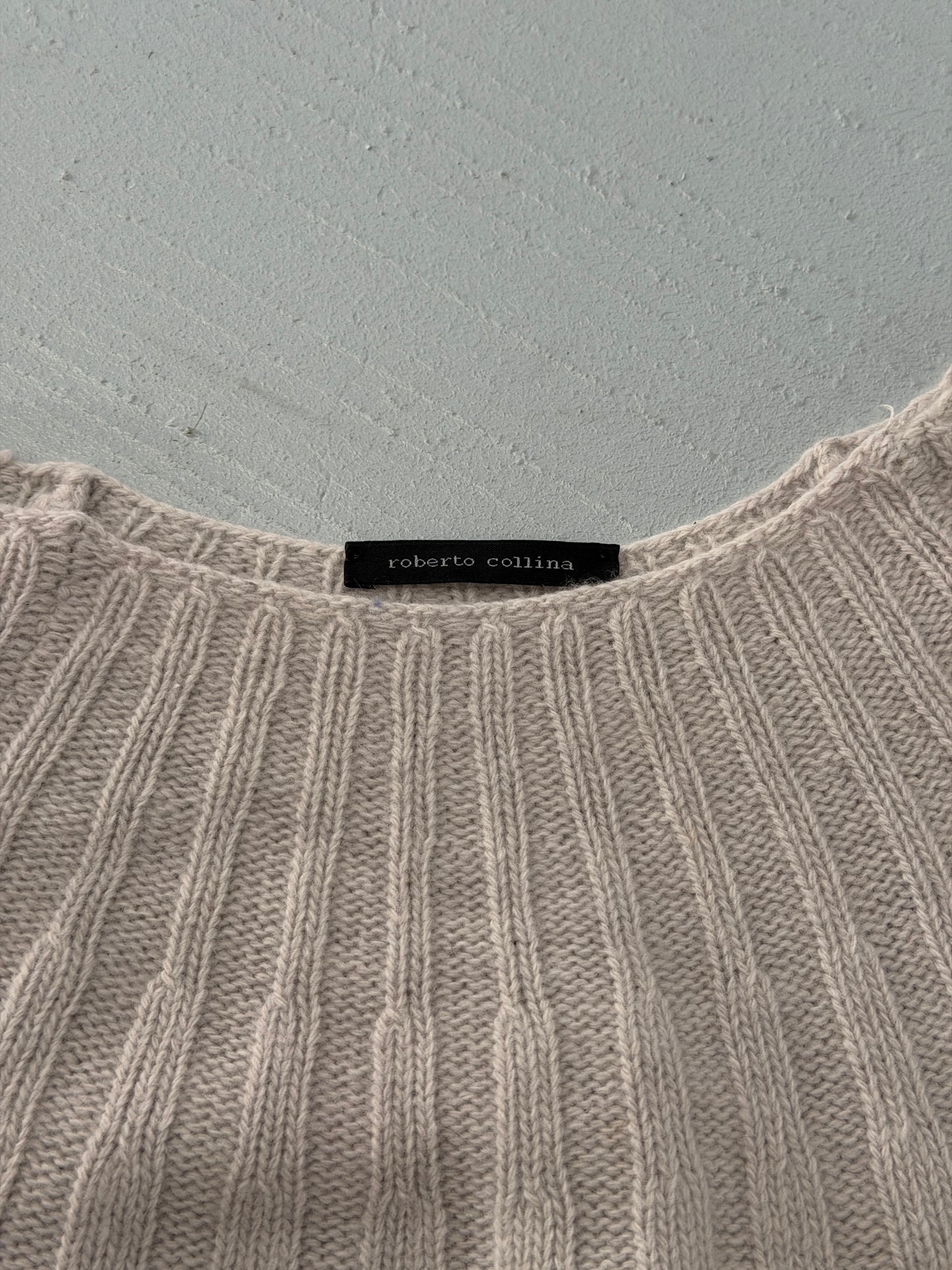 roberto collina 2000s cashmere knit dress