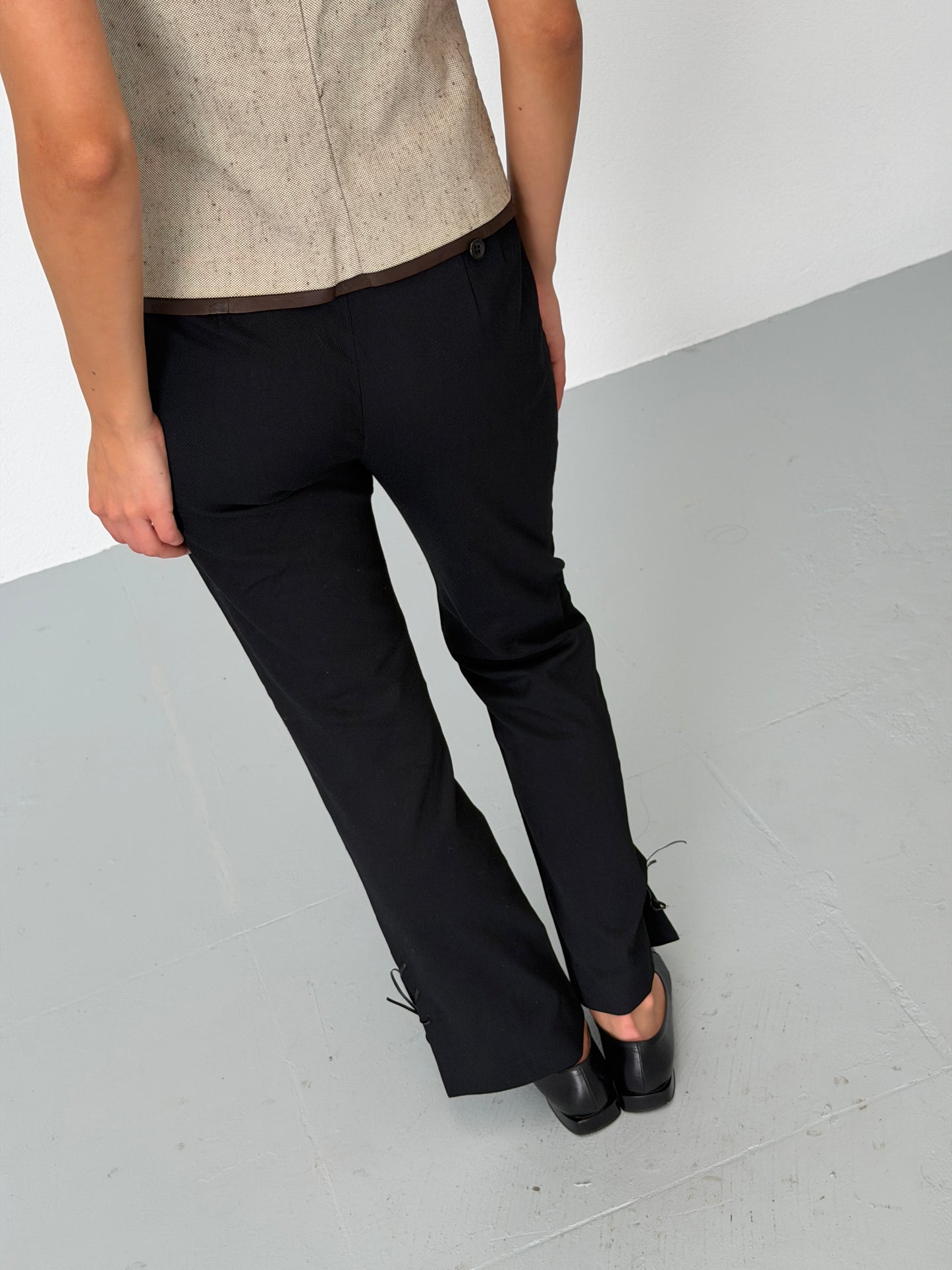 romeo gigli 1990s ribbon tie pants