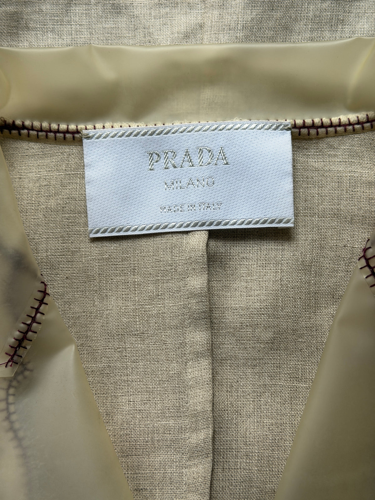 (reserved) prada spring 1998 glaze cotton jacket