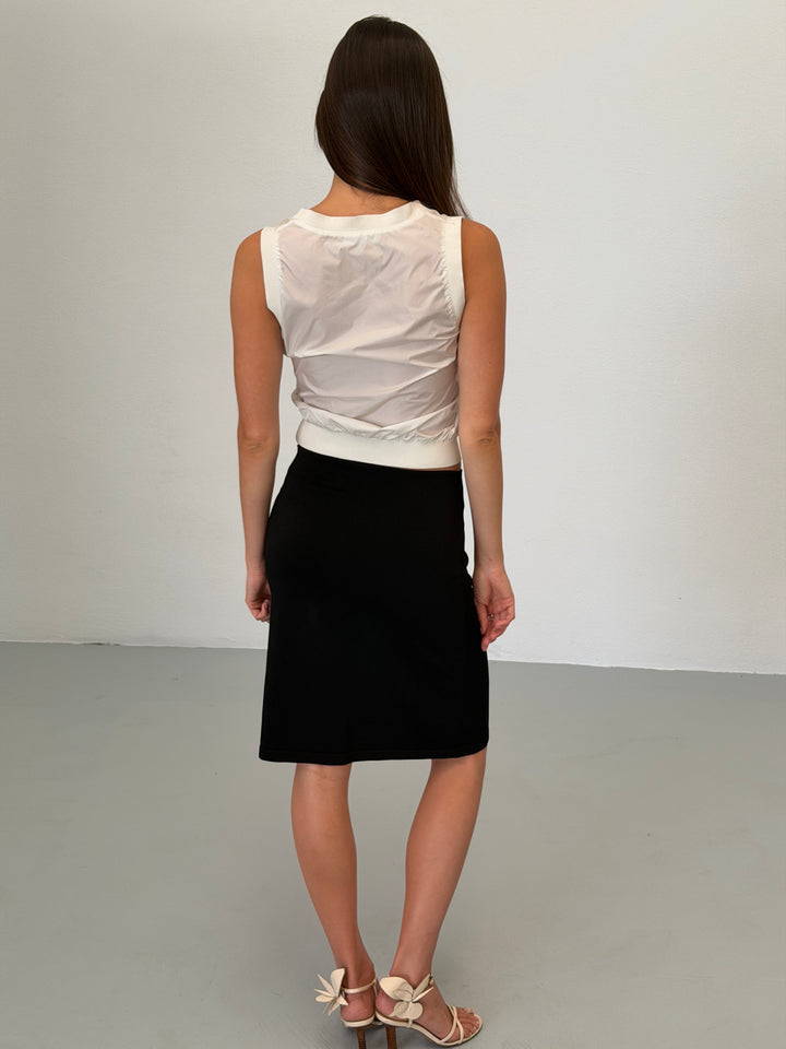 prada spring 1998 nylon knit sleeveless top