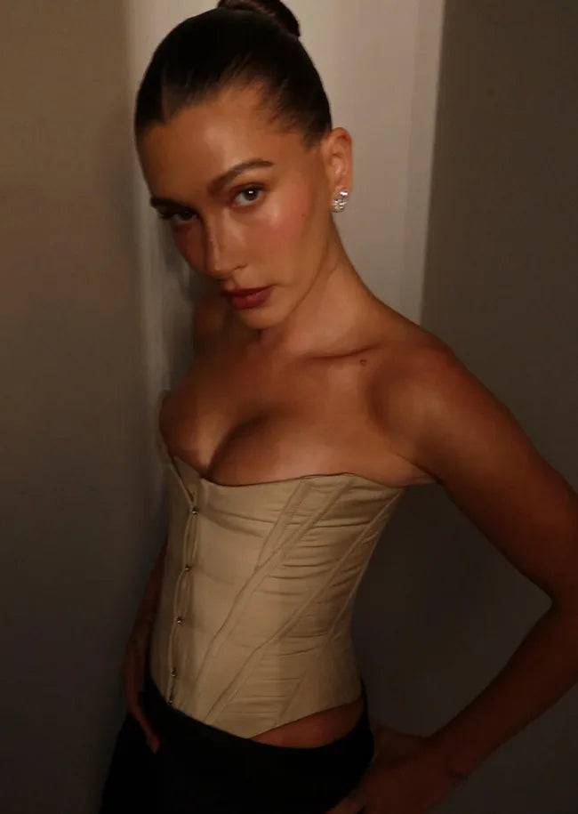 stella mccartney cream bustier top