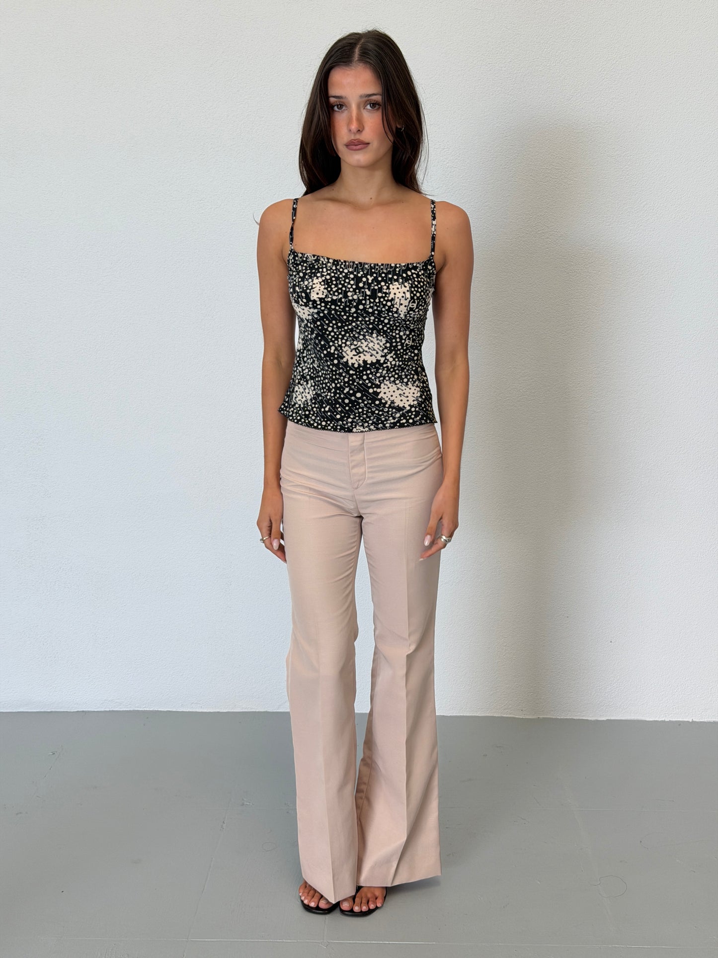 (rare) chanel fall winter 2002 runway beaded camisole