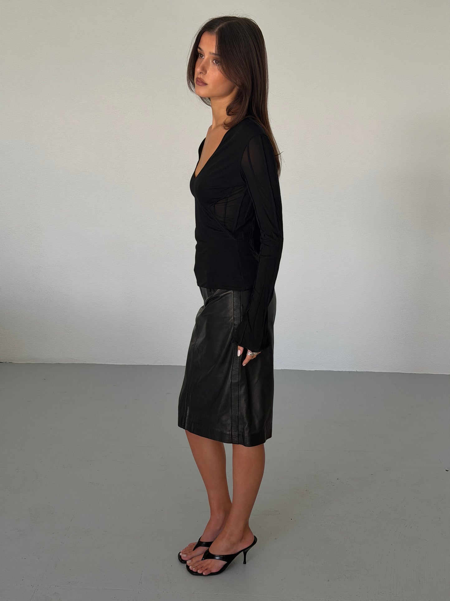 yves saint laurent spring summer 2003 by tom ford bell sleeve top