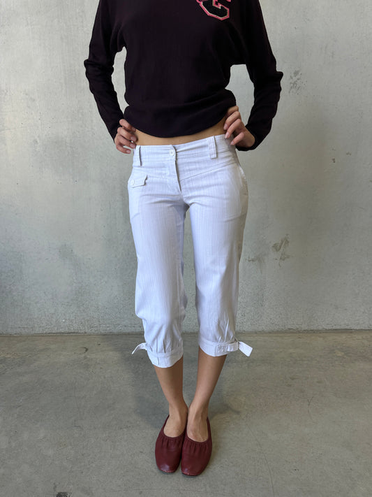 vintage buckle capri pants