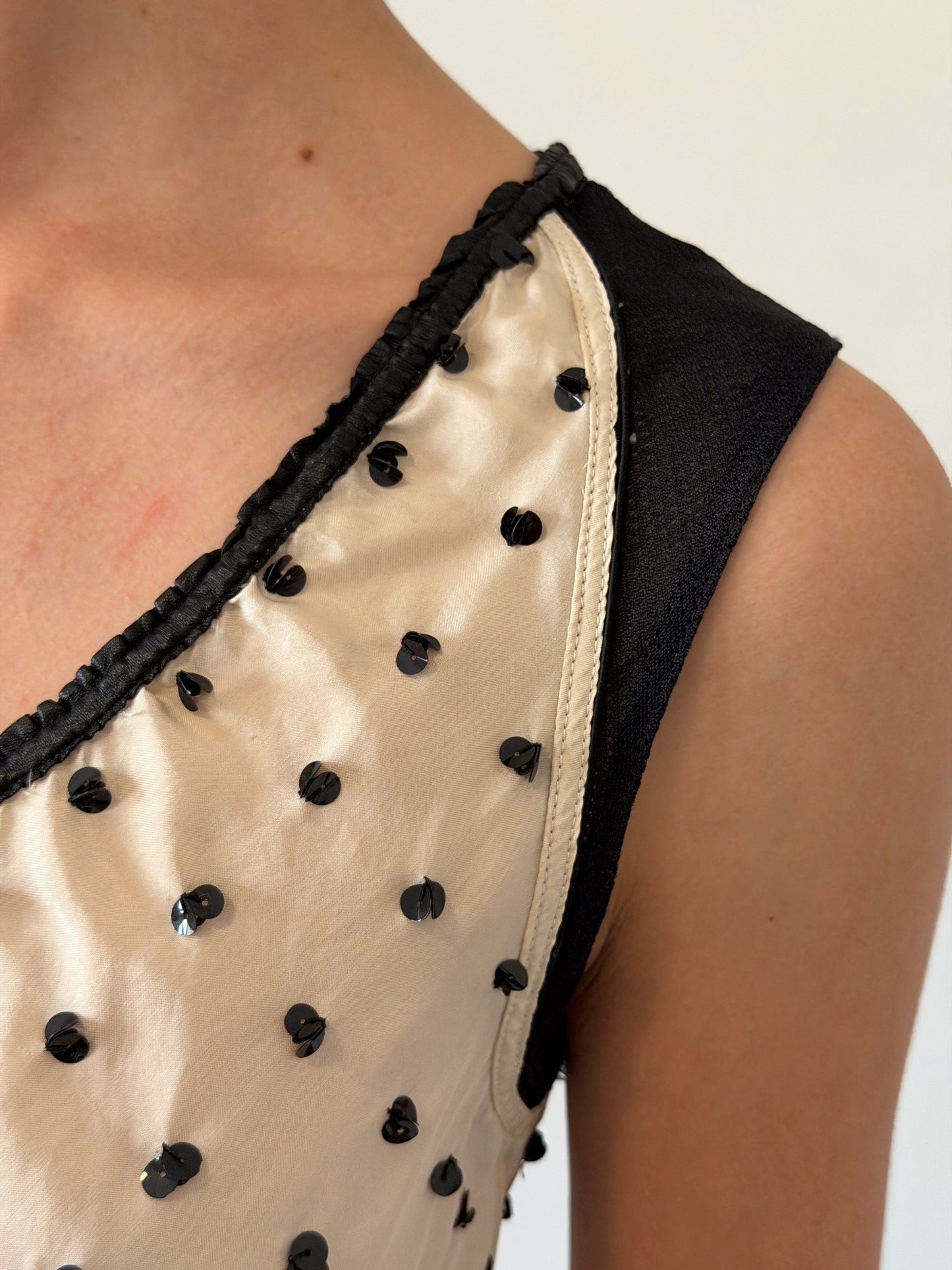 (reserved) prada spring 2000 sequin blouse