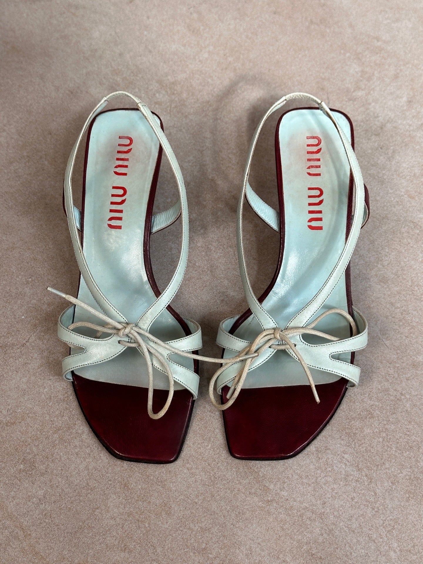 (rare) miu miu ss 2000 butterfly heels