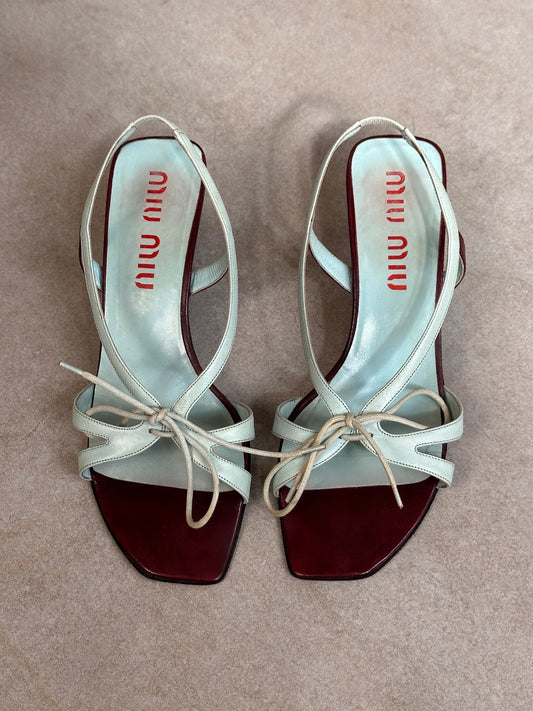 (rare) miu miu ss 2000 butterfly heels
