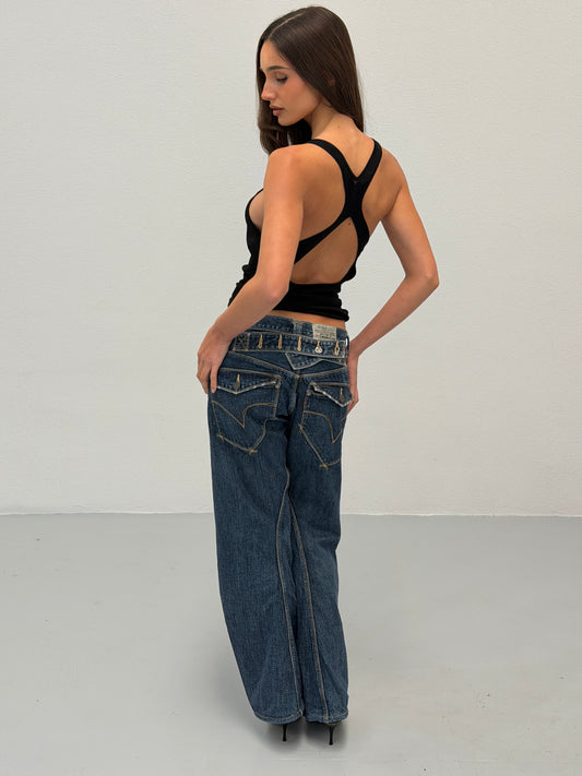 gucci by tom ford 1990s racer back top