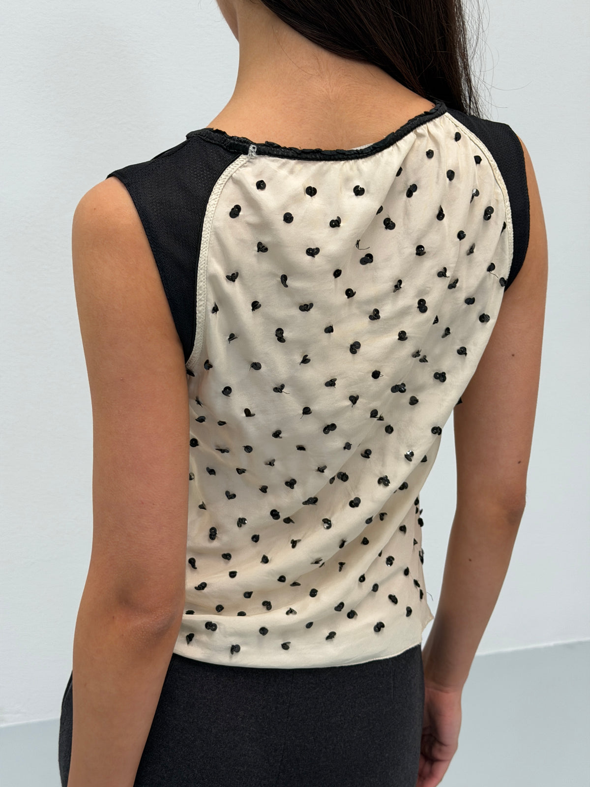 prada spring 2000 sequin blouse