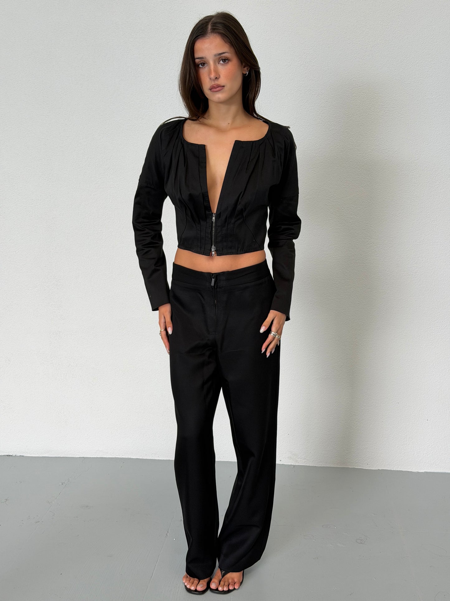 gucci spring summer 1999 black trousers