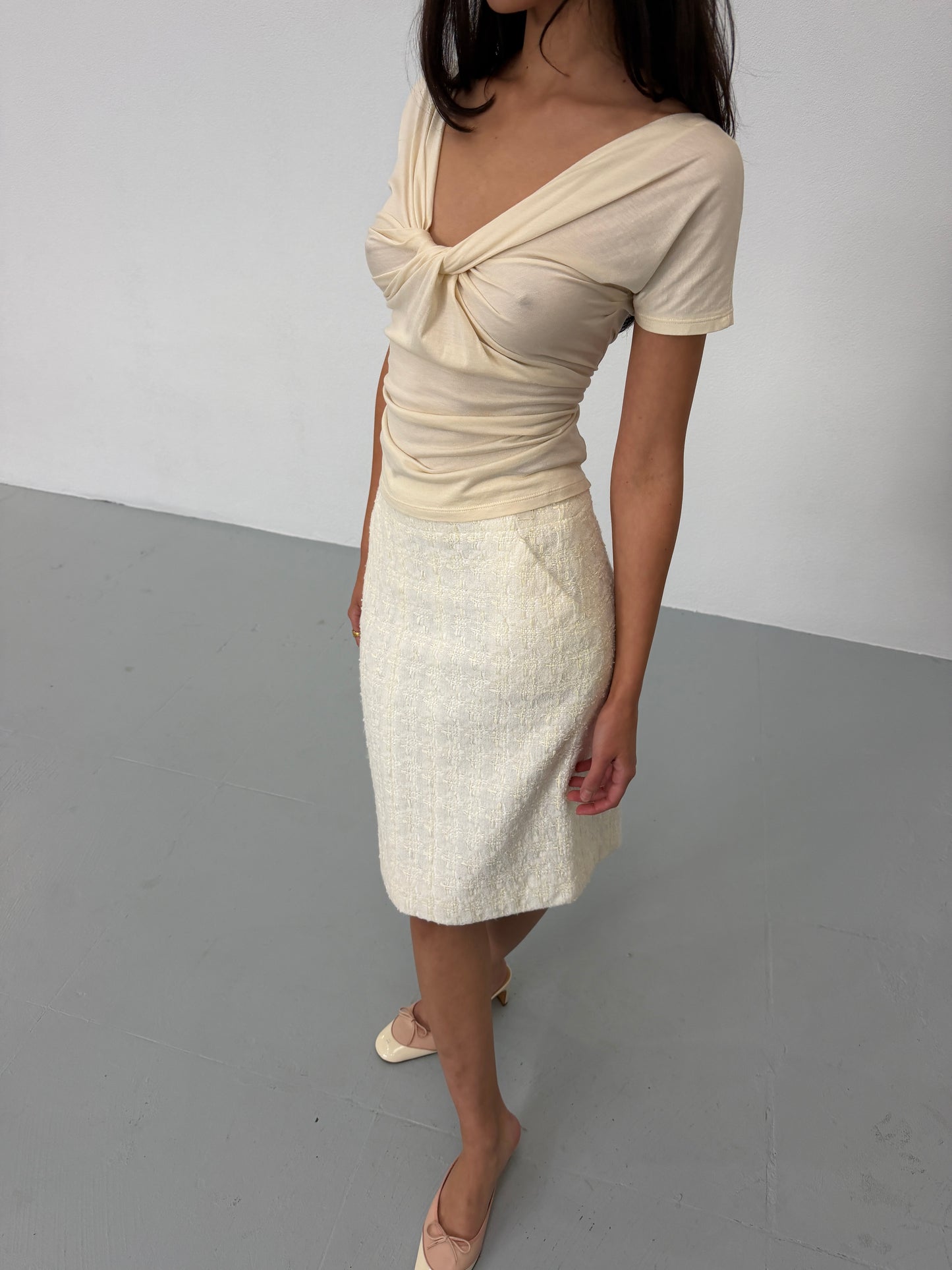 chanel cruise 2005 midi skirt