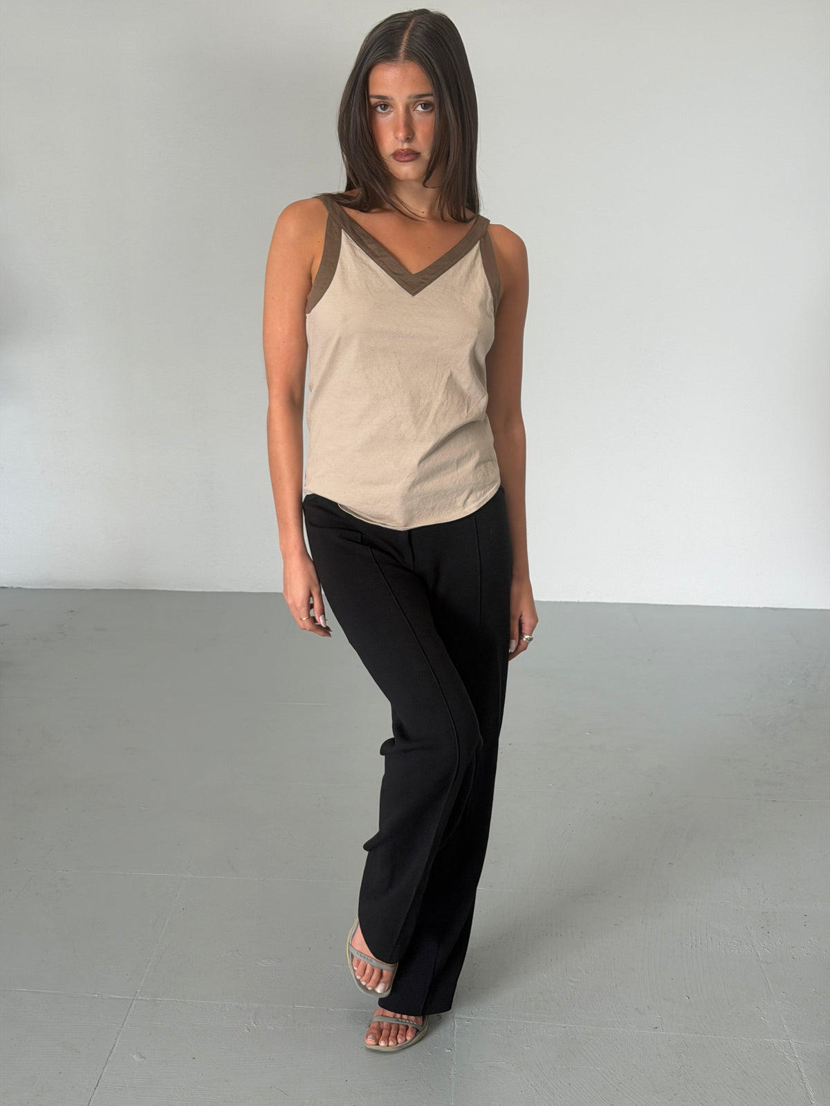 gianni versace couture 1990s black wool flared trousers