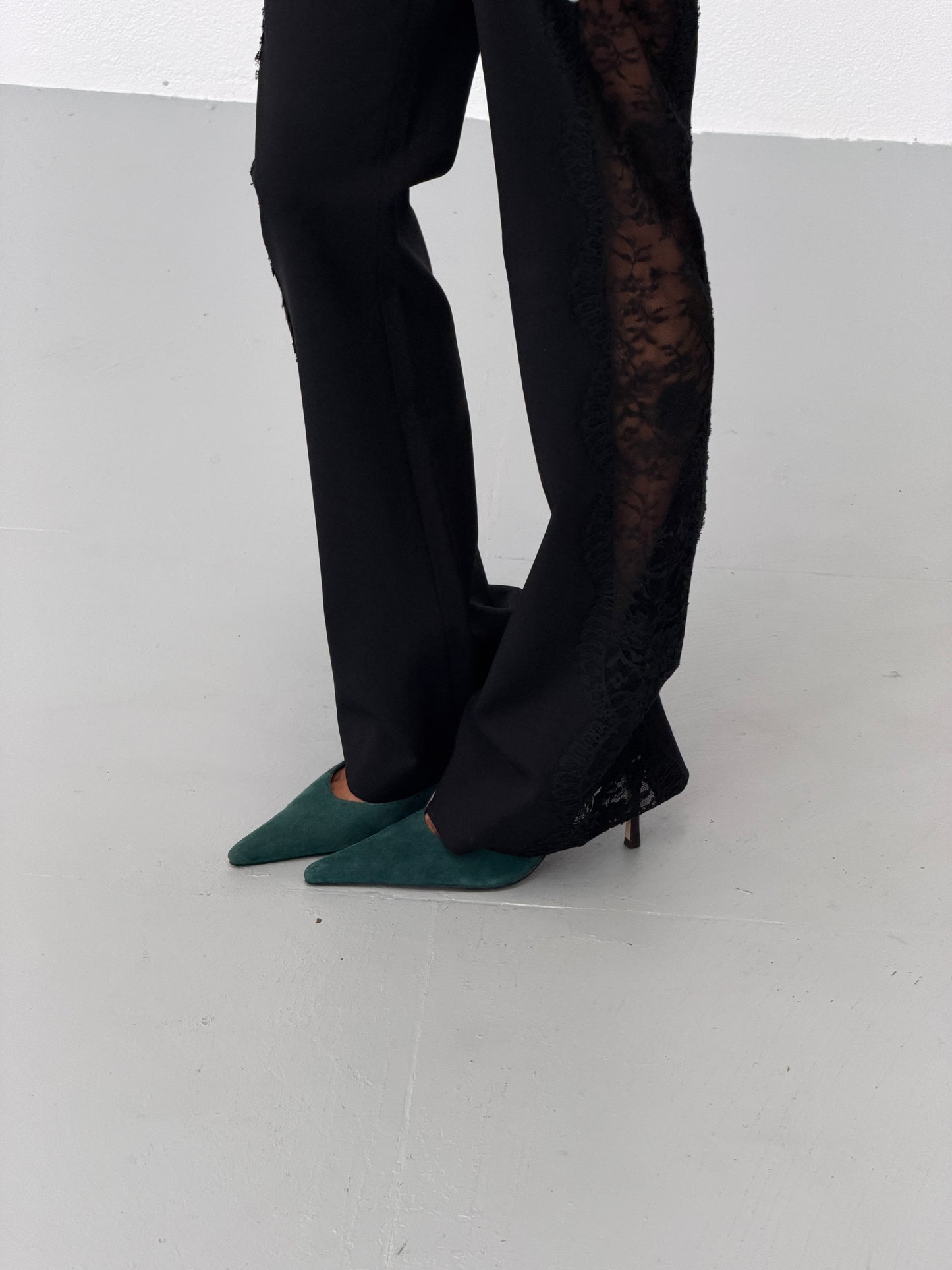 versace 1990s lace pants