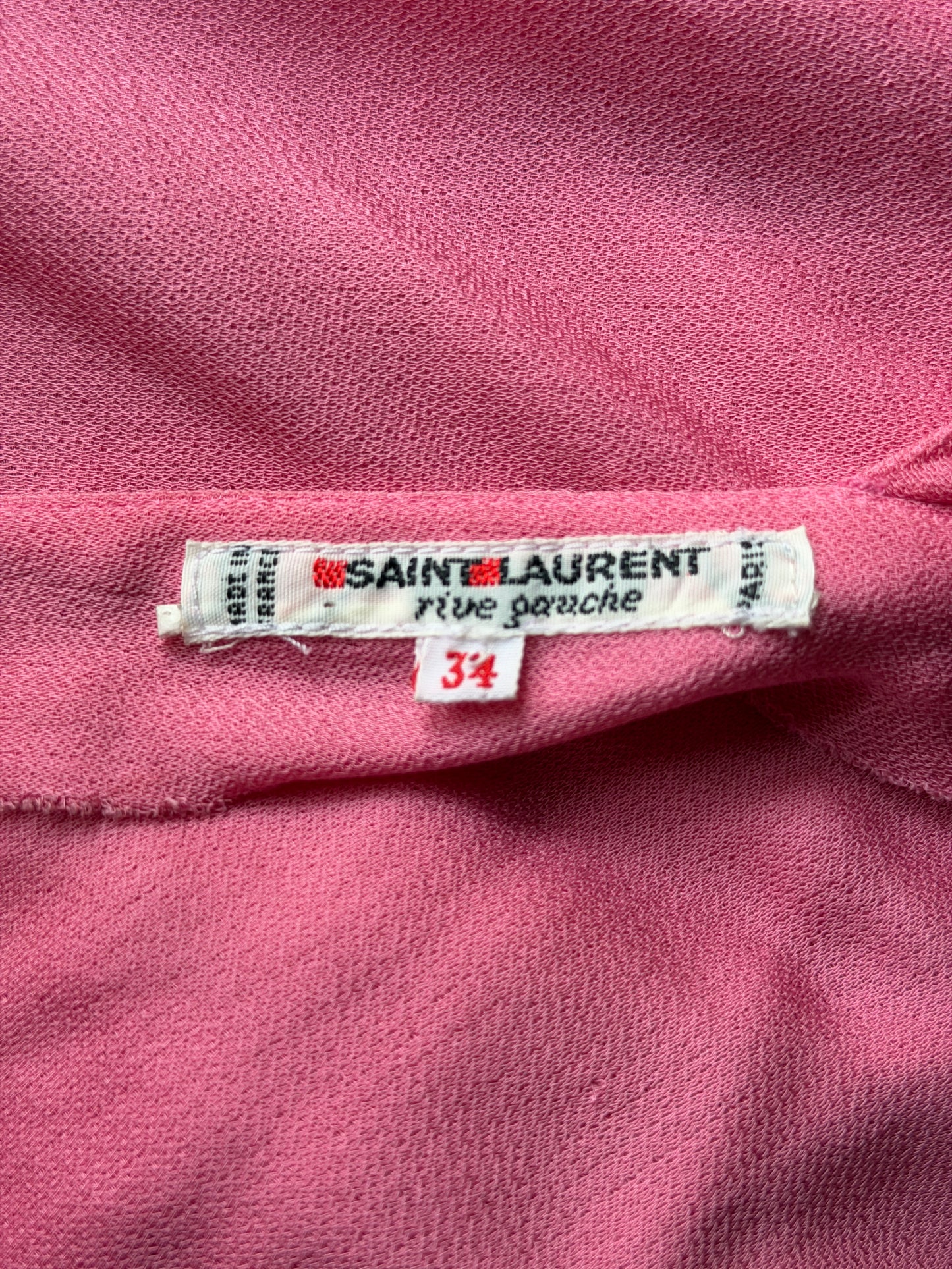 yves saint laurent 1980s backless wrap blouse