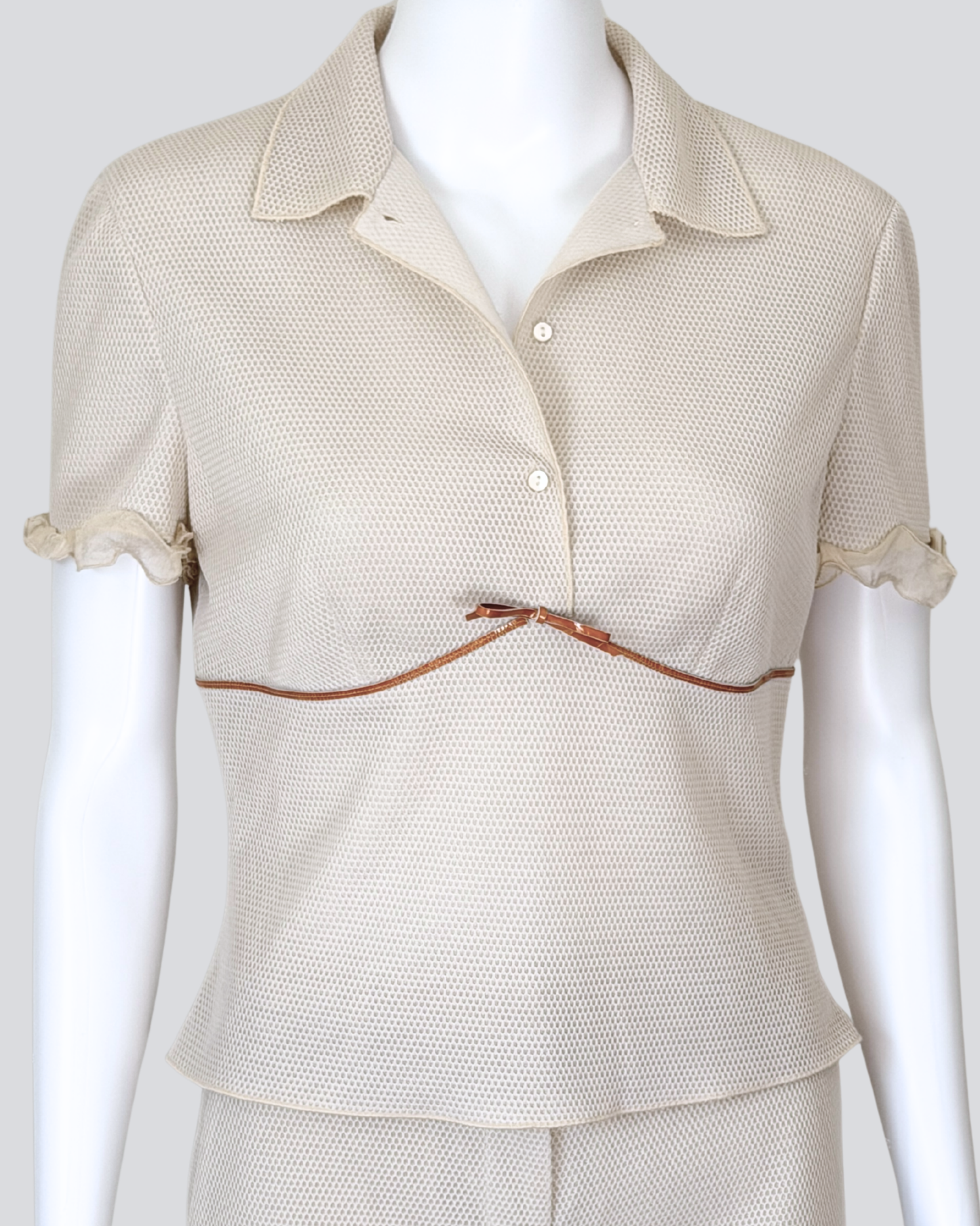 prada spring summer 2000 bow blouse