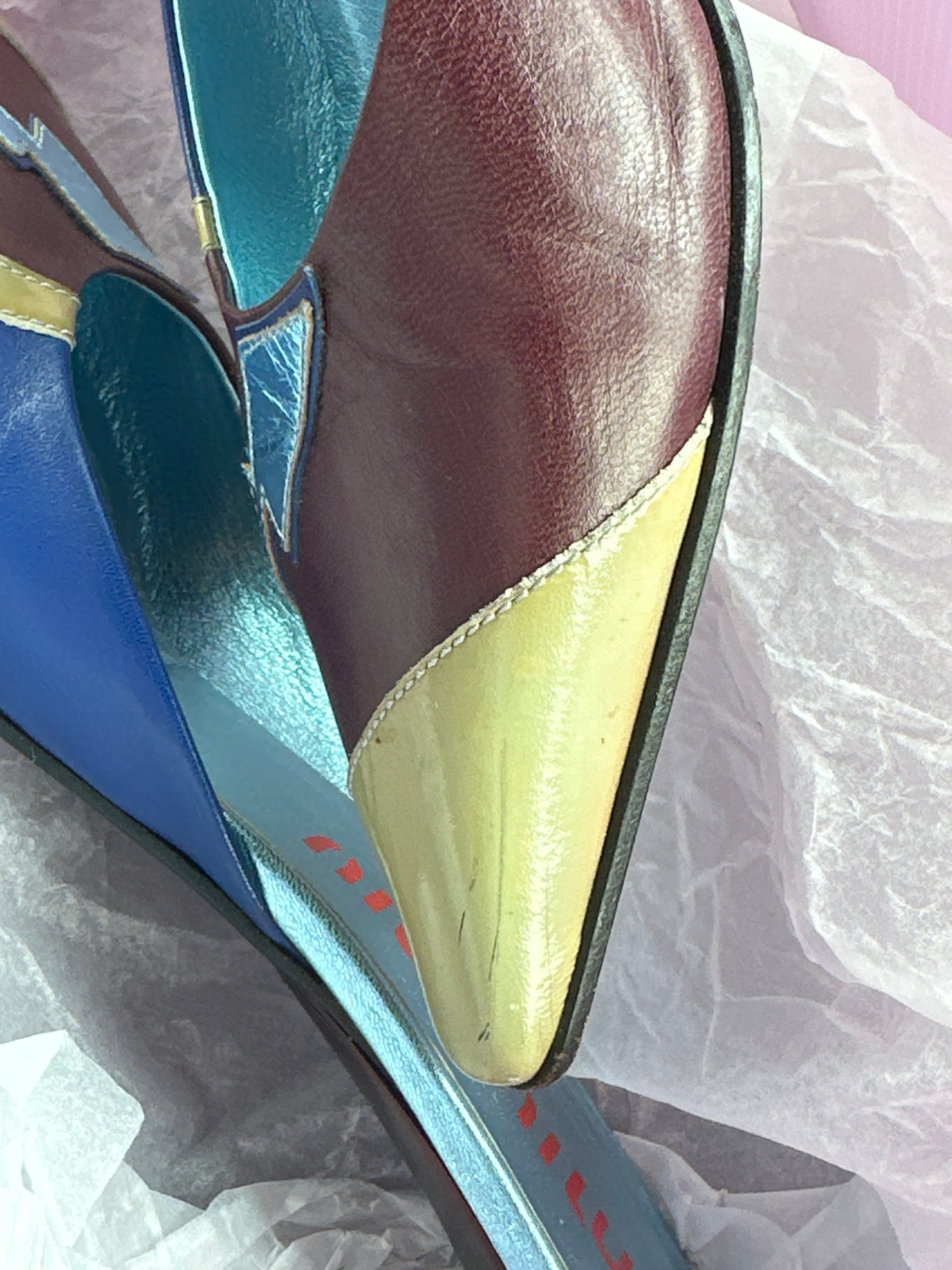 miu miu ss 2000 lightning heels