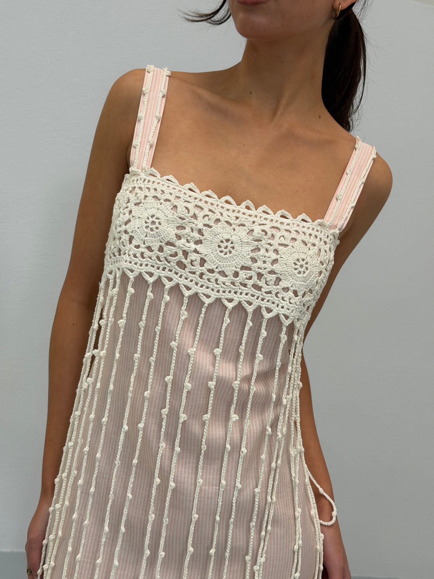 (rare) chanel spring summer 2005 crochet dress