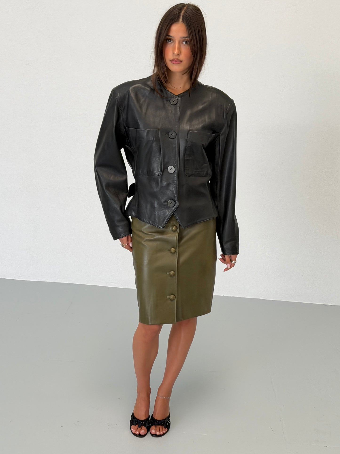 (rare) saint laurent 1980s leather jacket