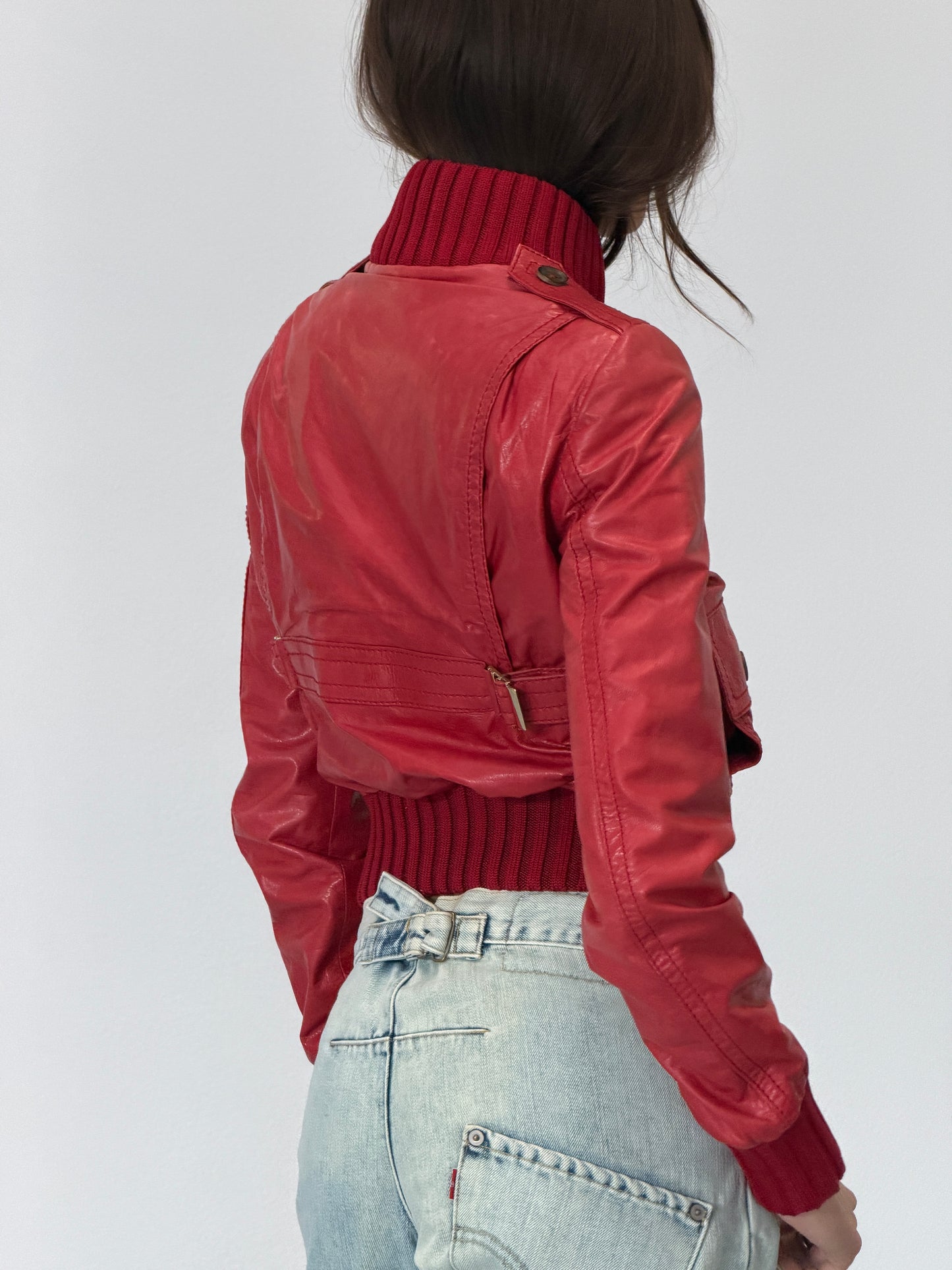 gucci cruise 2006 madonna leather cargo jacket