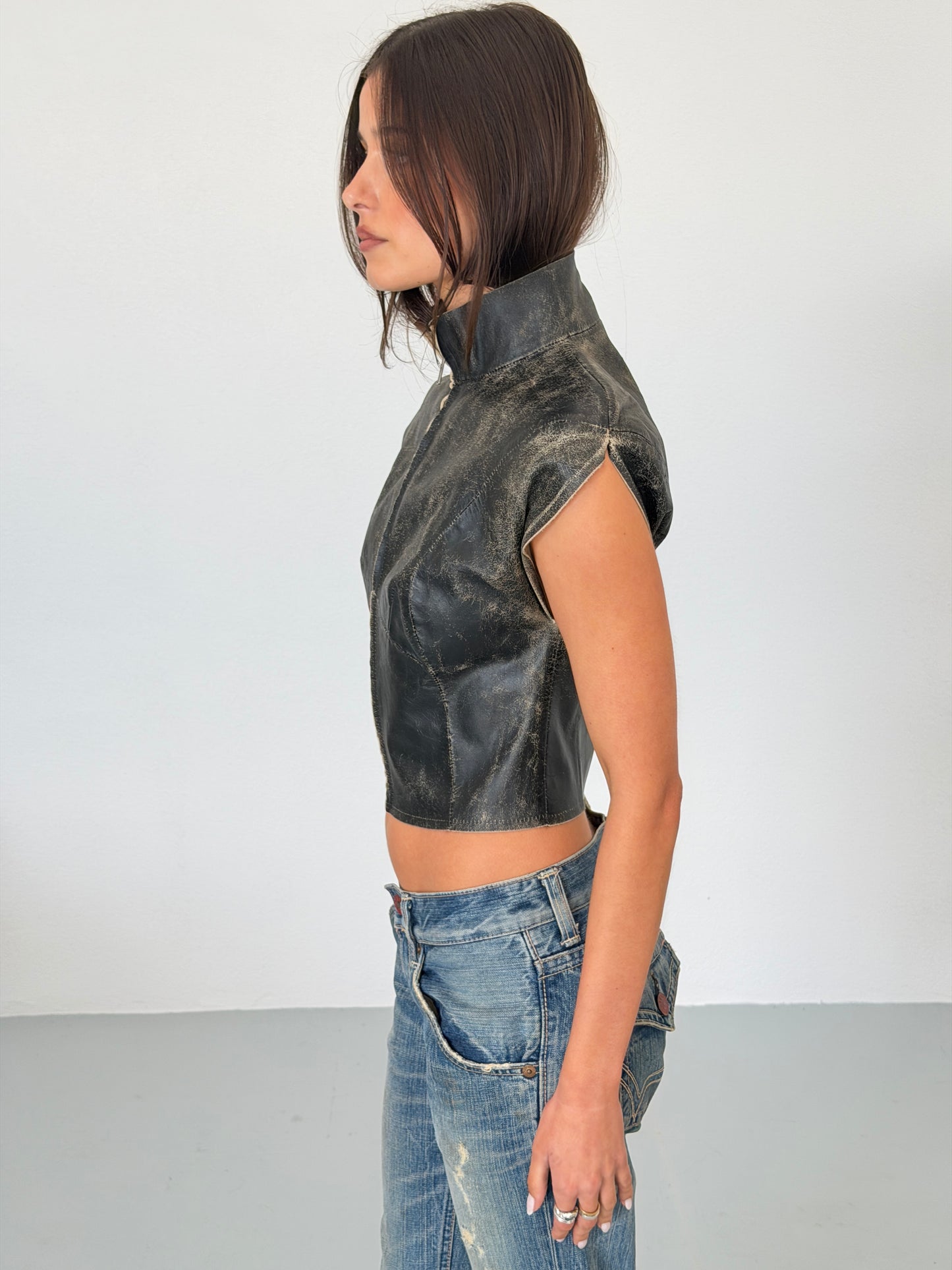 maison margiela spring summer 2012 leather vest