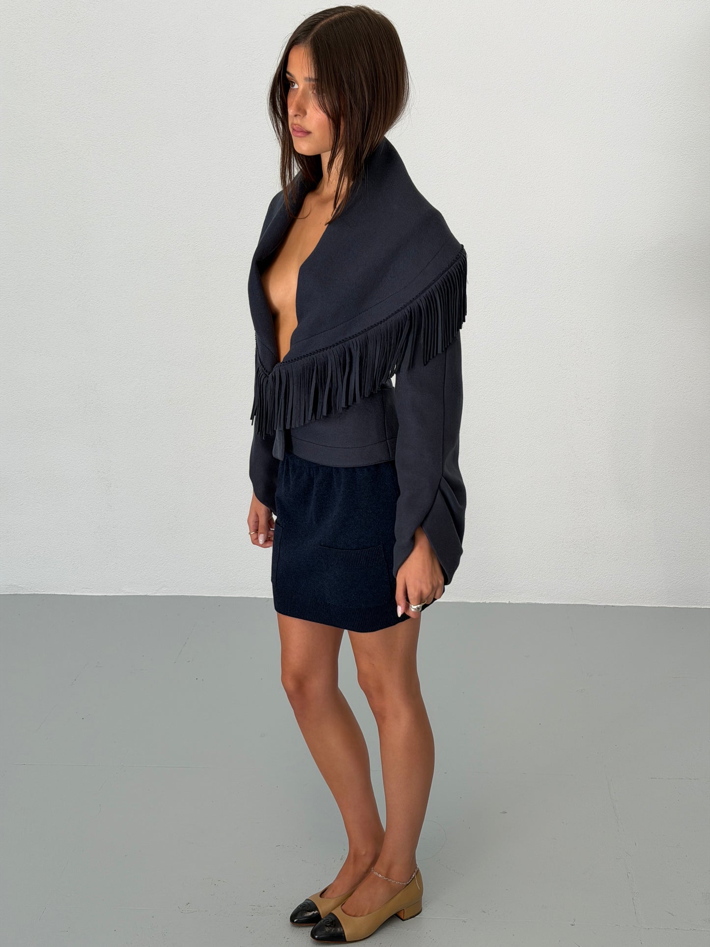 gaetano navarra fall 2003 fringe jacket