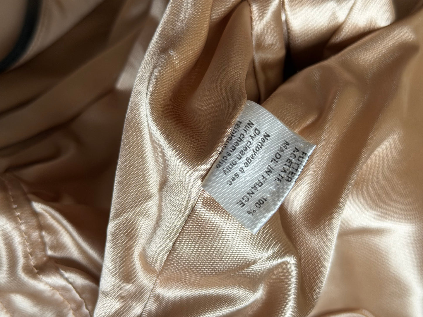 (rare) 90s jitrois beige leather jacket