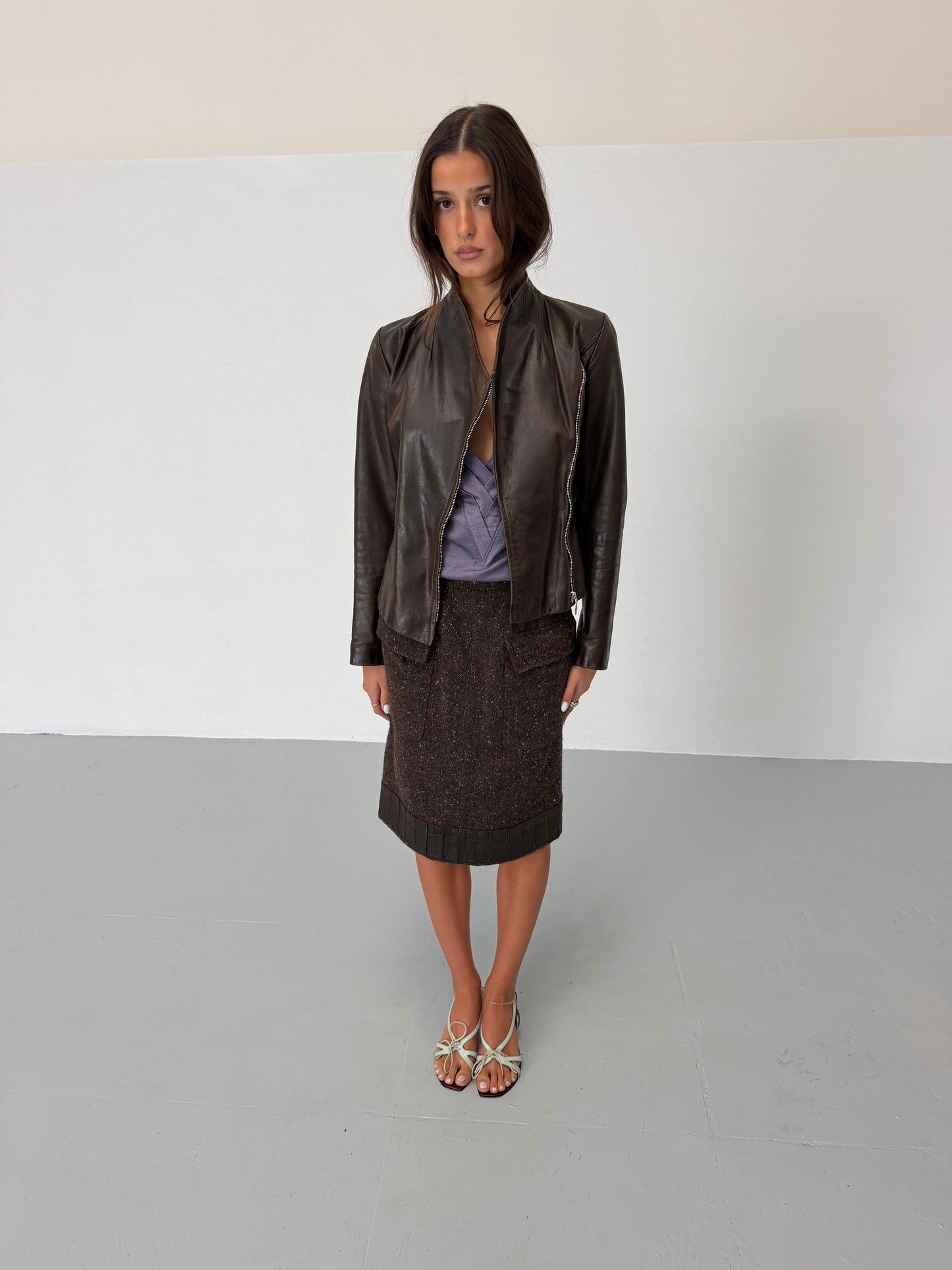 90s giovanni lambskin leather jacket