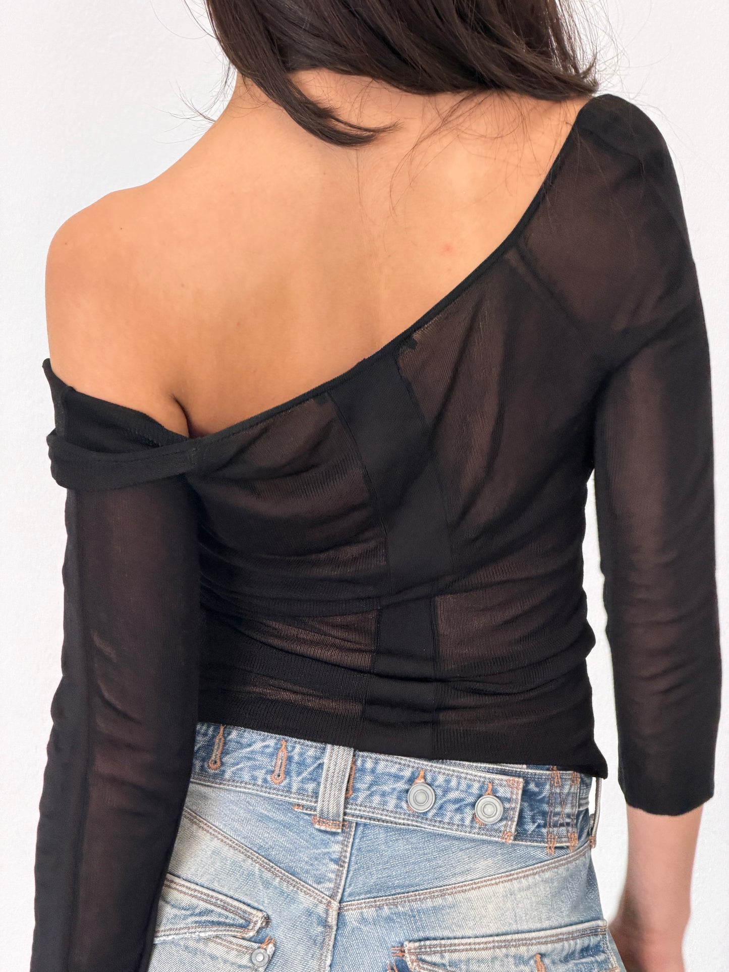 gucci by tom ford 2000s sheer top