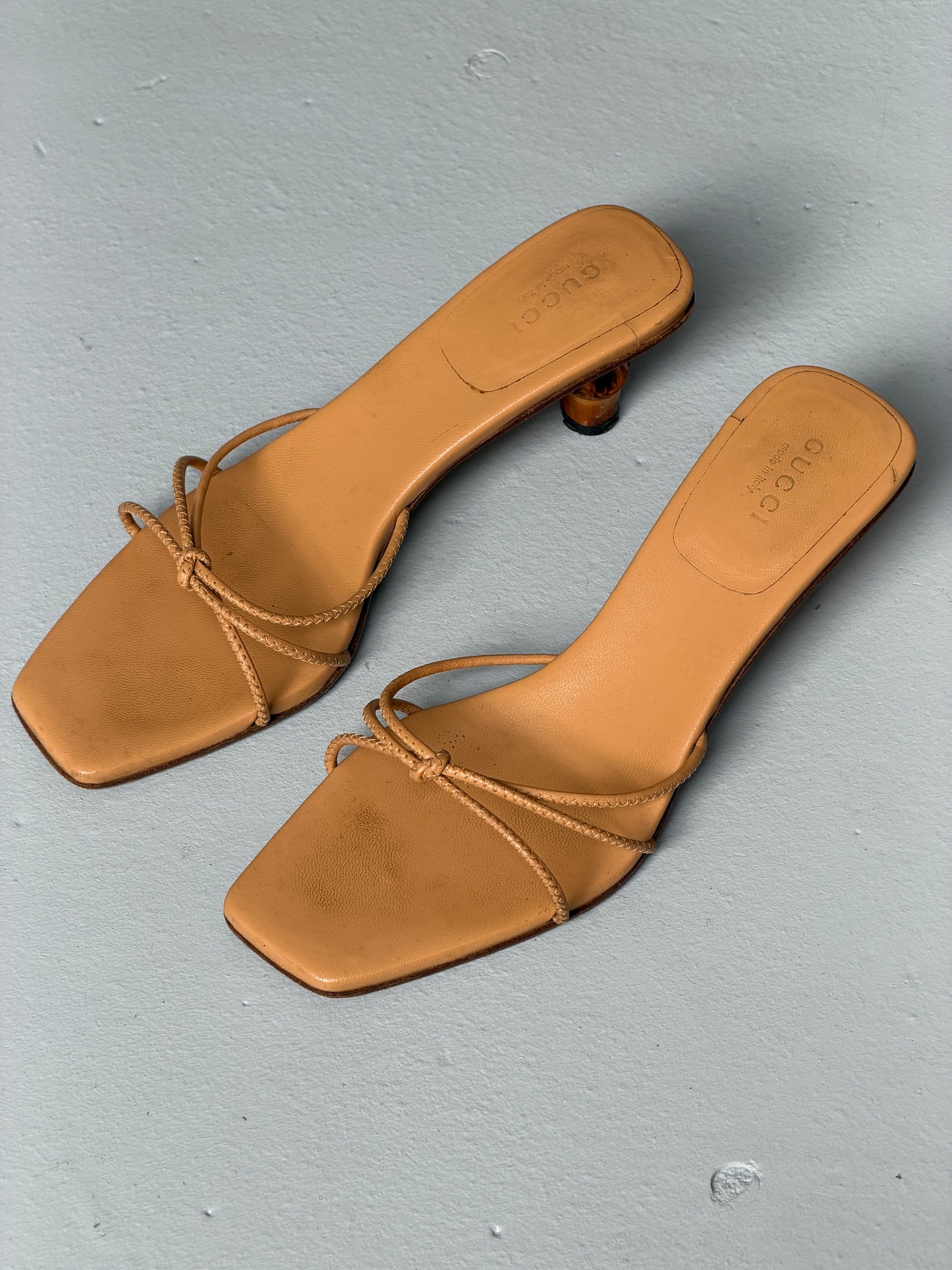 gucci spring 2002 bamboo heels