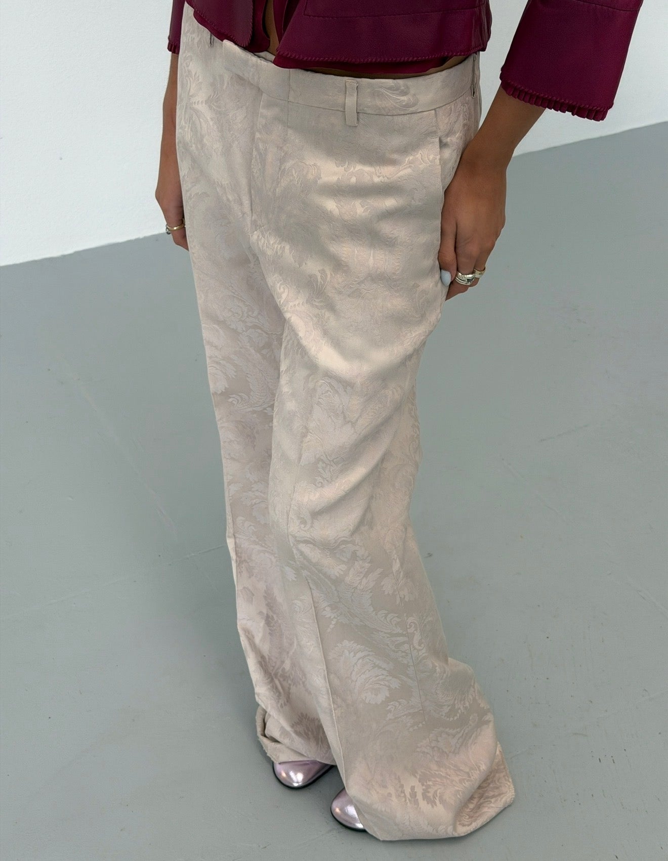 gucci spring 2000 runway damask trousers