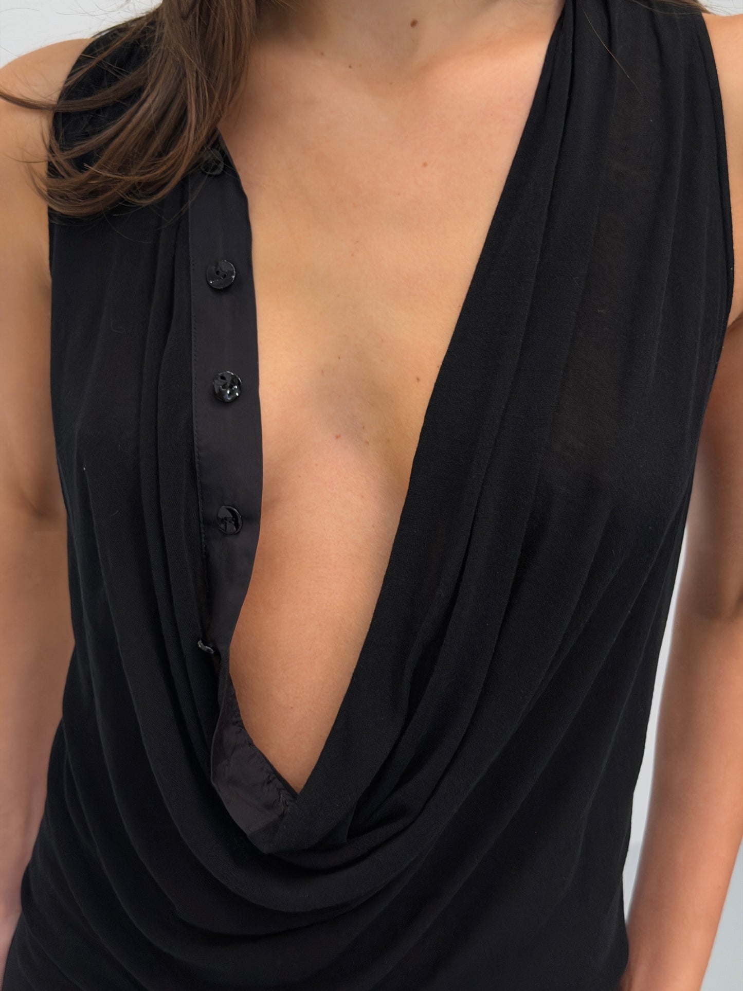 (rare) jean paul gaultier 1990s cowl neck dress