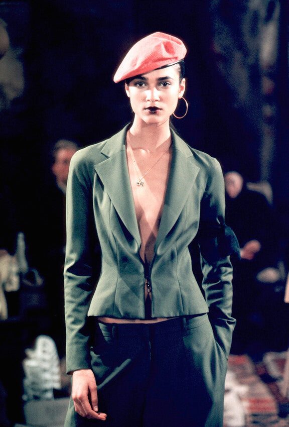 (reserved) christian dior fall 1999 red leather jacket