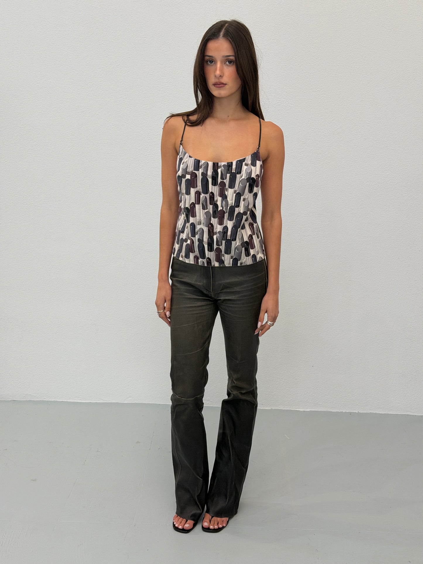 (rare) prada spring summer 2000 lipstick camisole