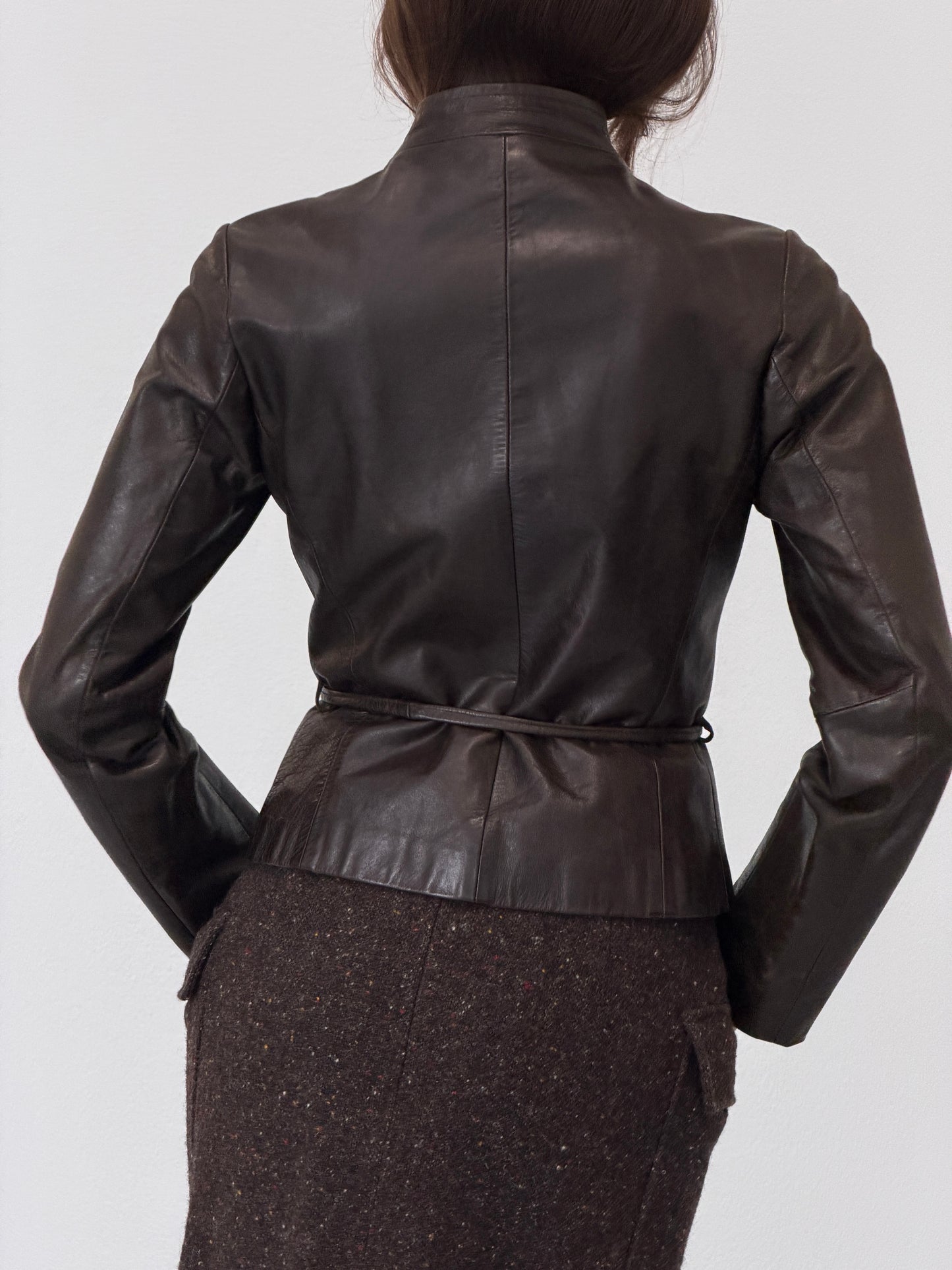 90s giovanni lambskin leather jacket