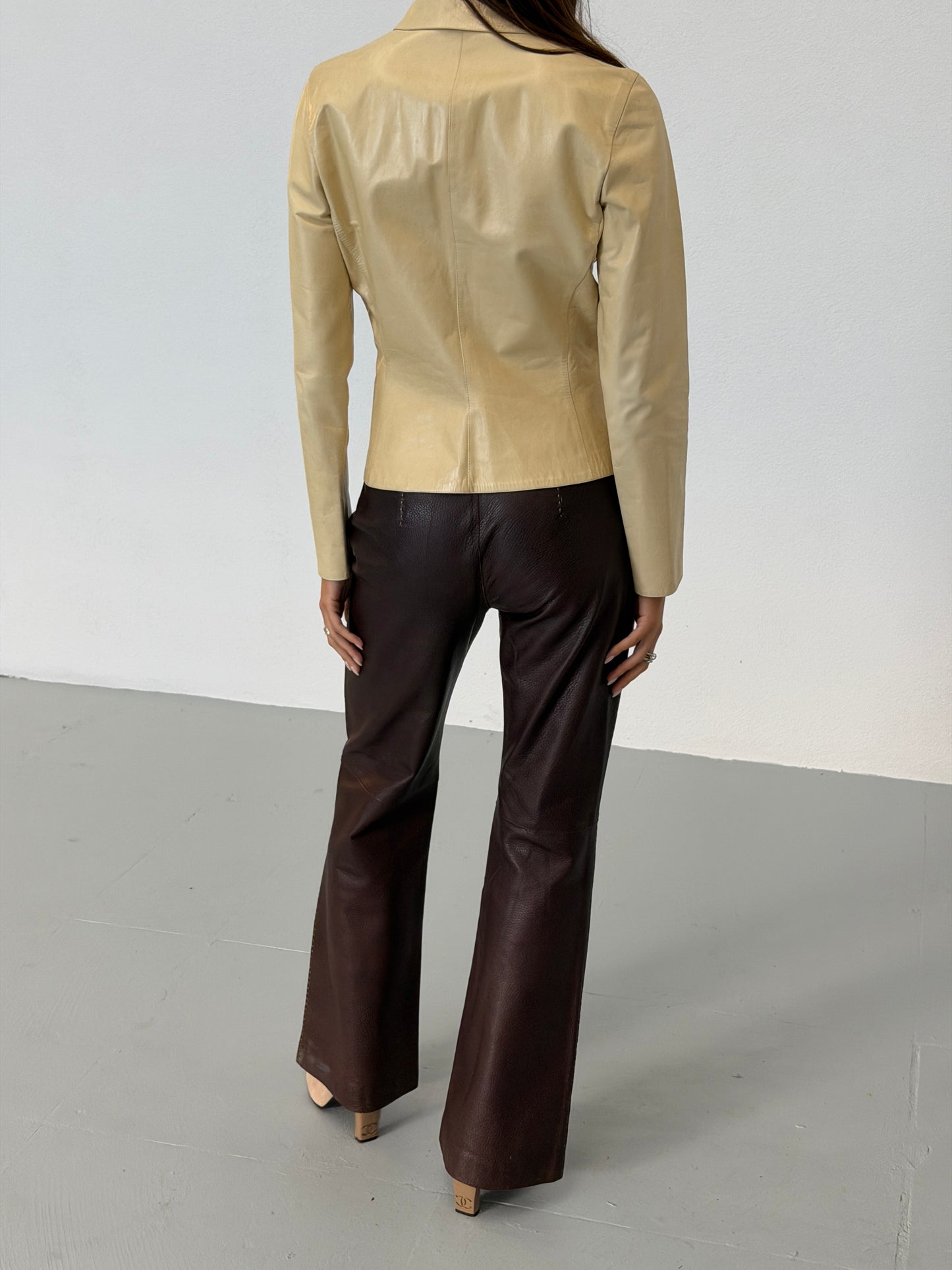 (reserved) fendi fall 2003 leather pants