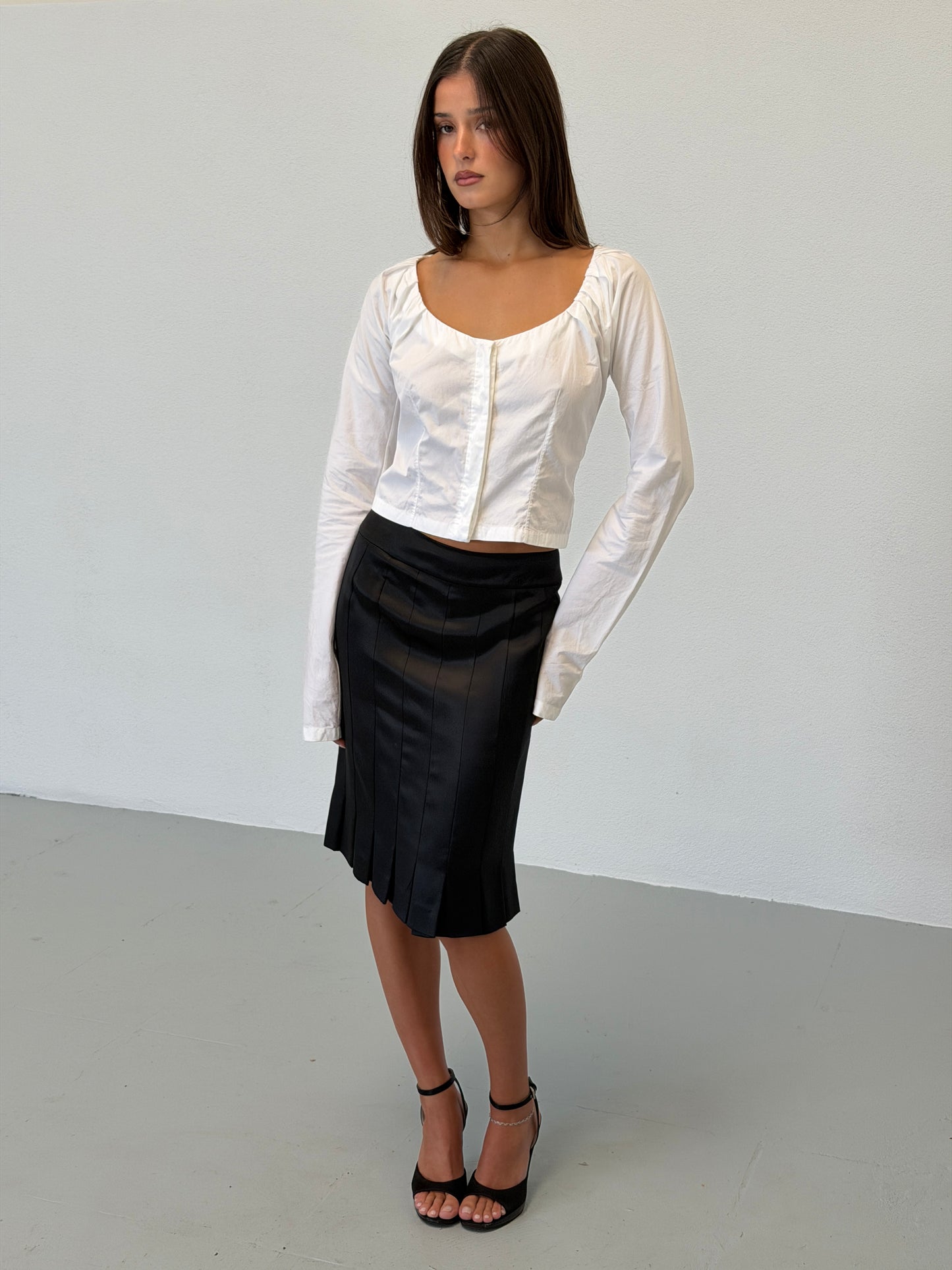 gucci spring 2002 by tom ford white blouse