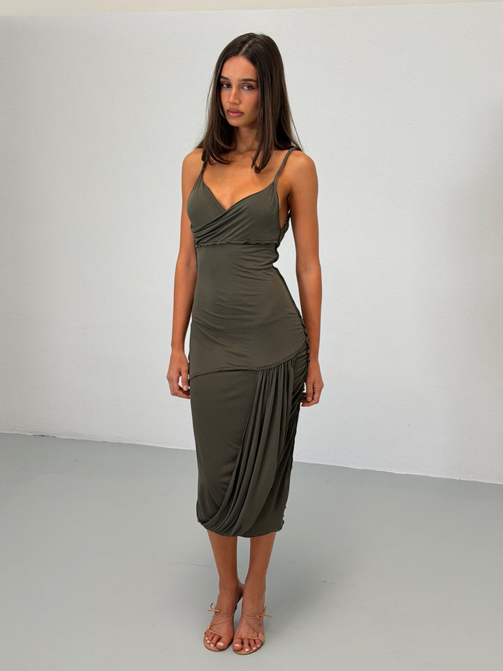 gucci spring 2002 draped dress