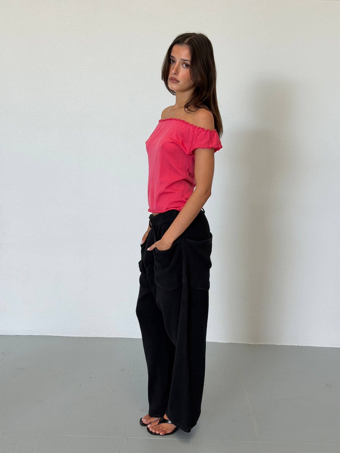 gucci spring summer 1999 off shoulder blouse