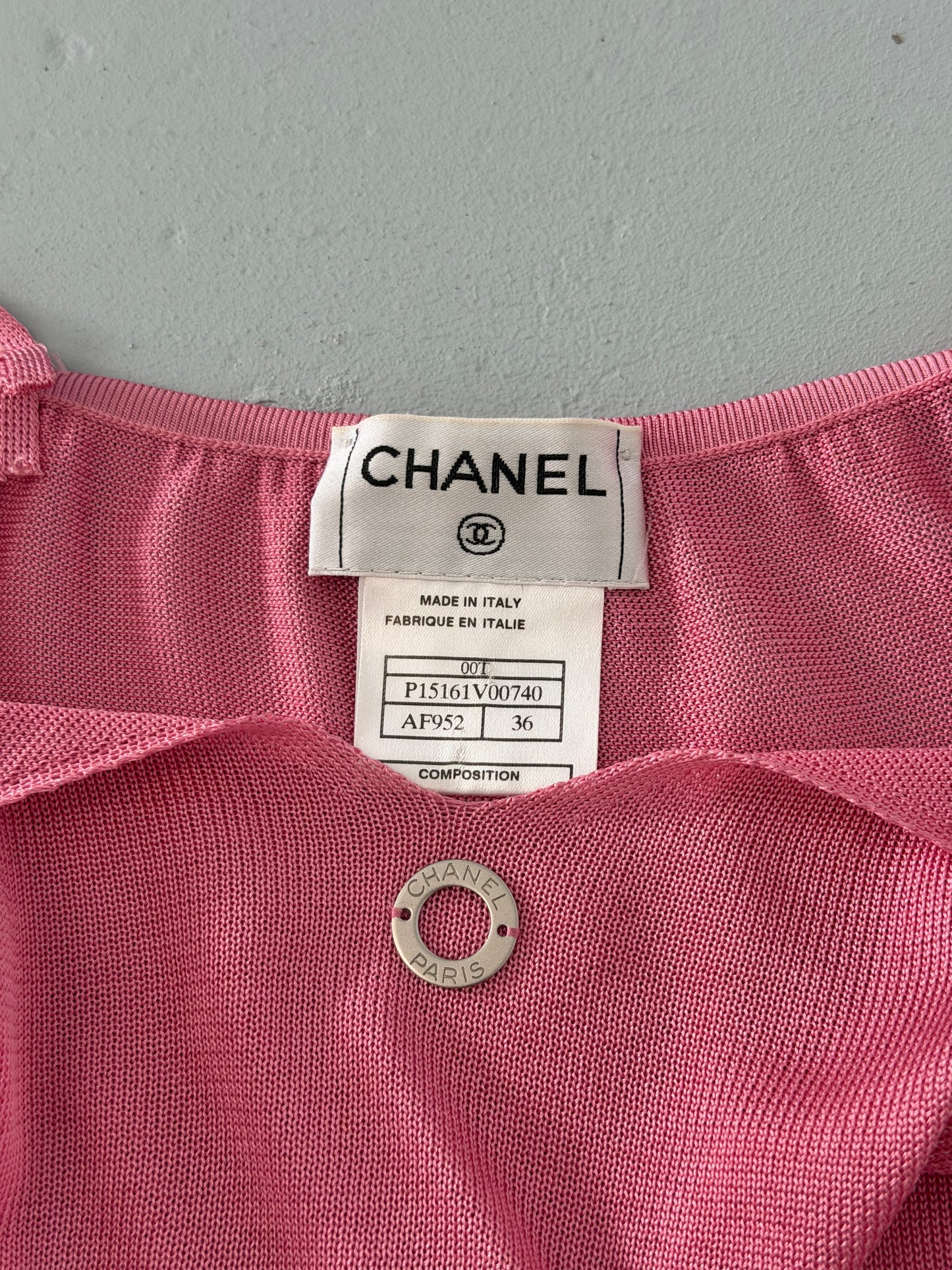 chanel spring 2000 pink camisole