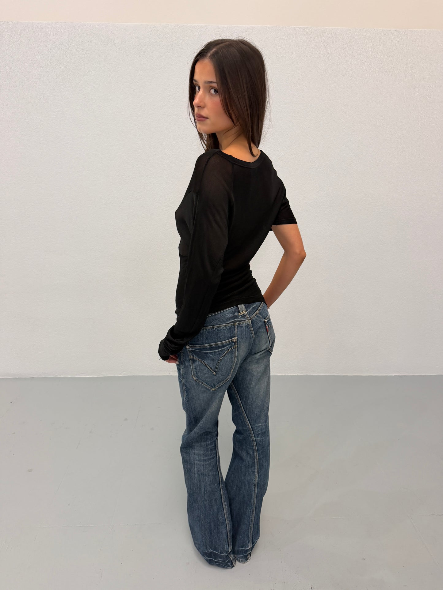 (rare) alexander mcqueen fall winter 1997 asymmetrical top