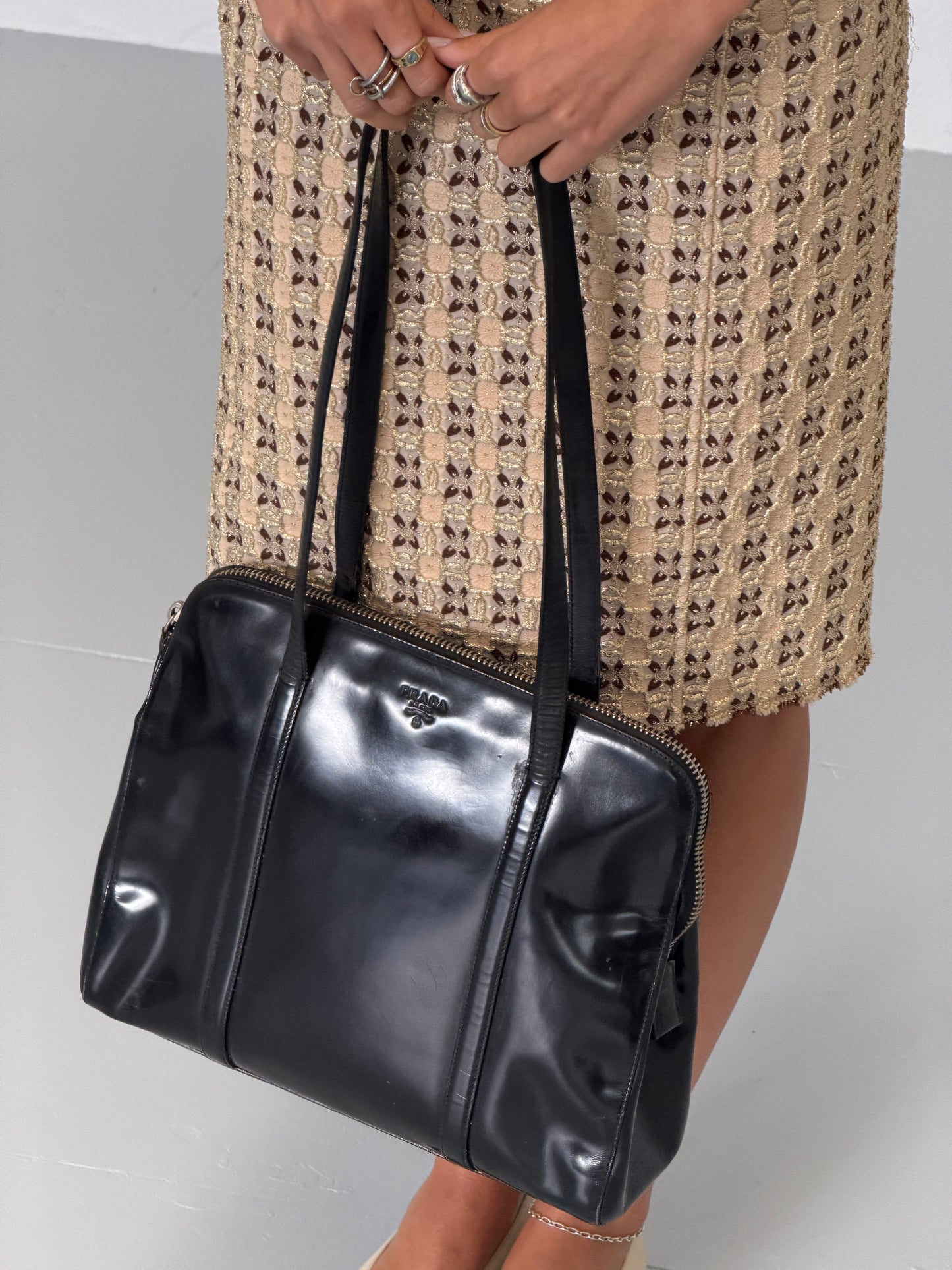 prada 1995 spazzolato bag