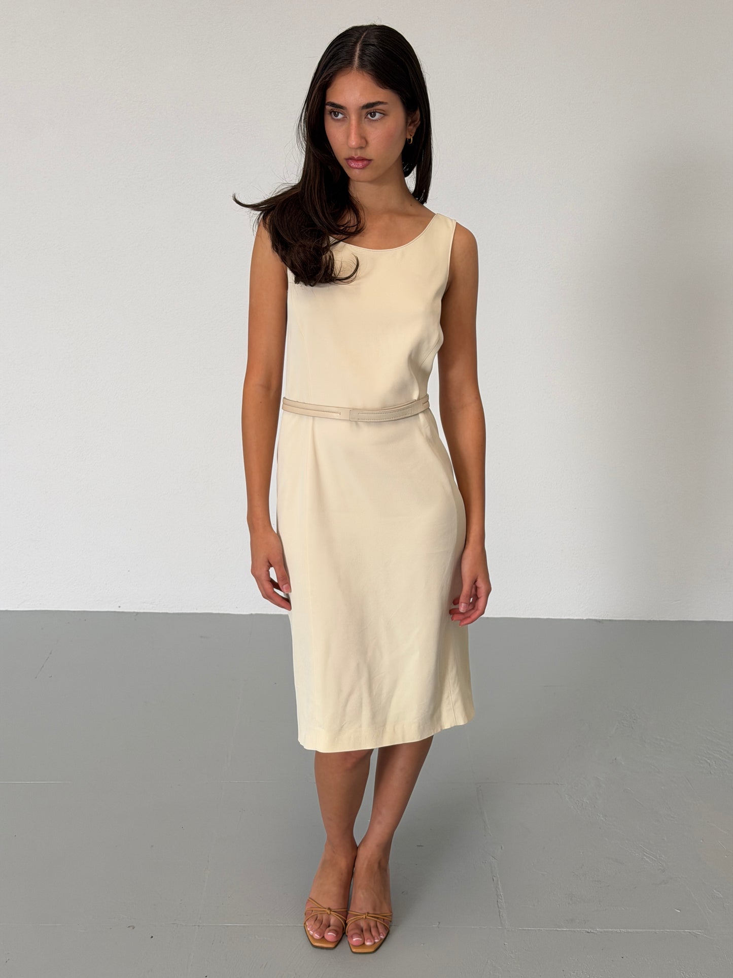 prada fall 1999 belted dress