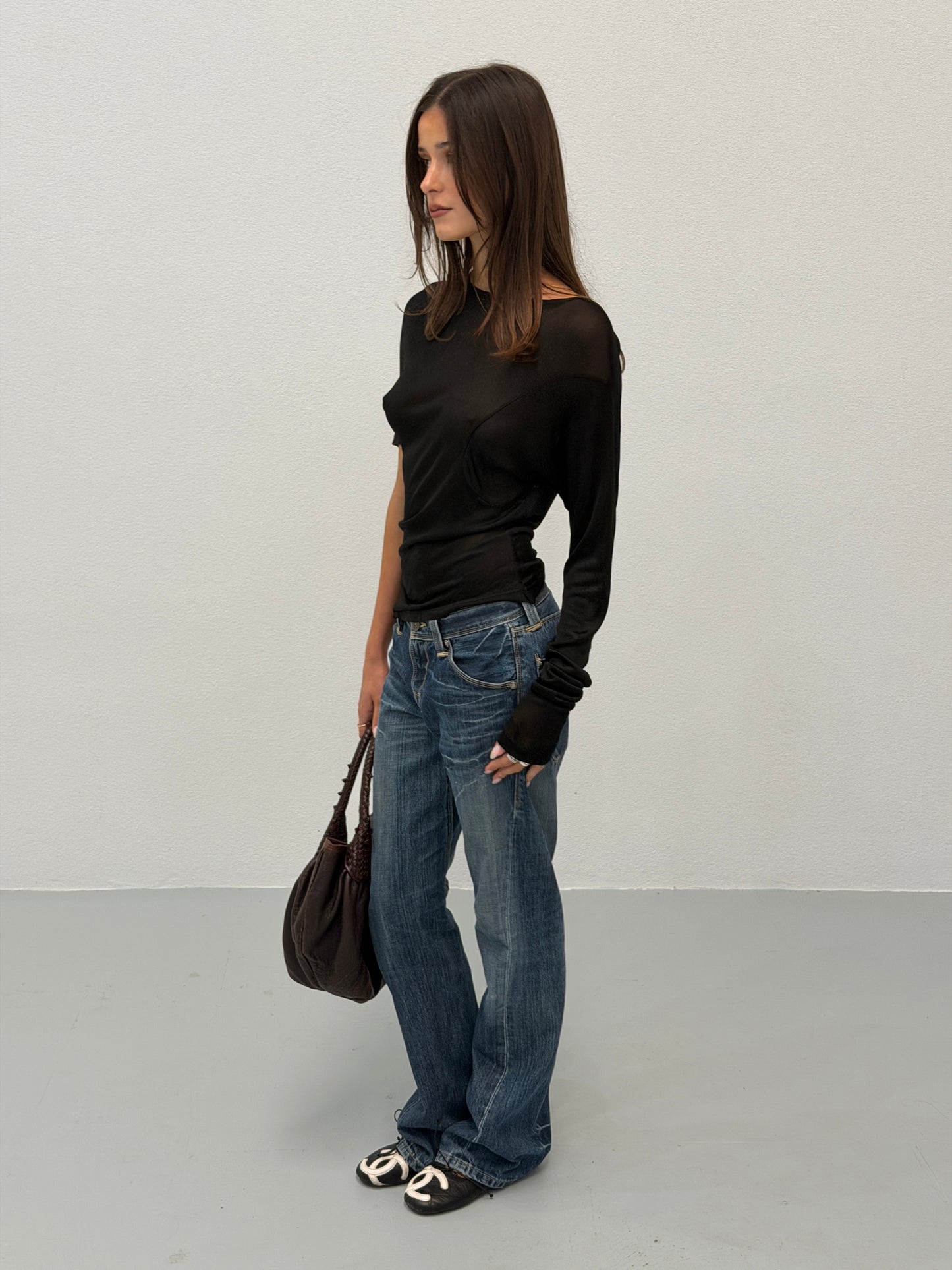 (rare) alexander mcqueen fall winter 1997 asymmetrical top