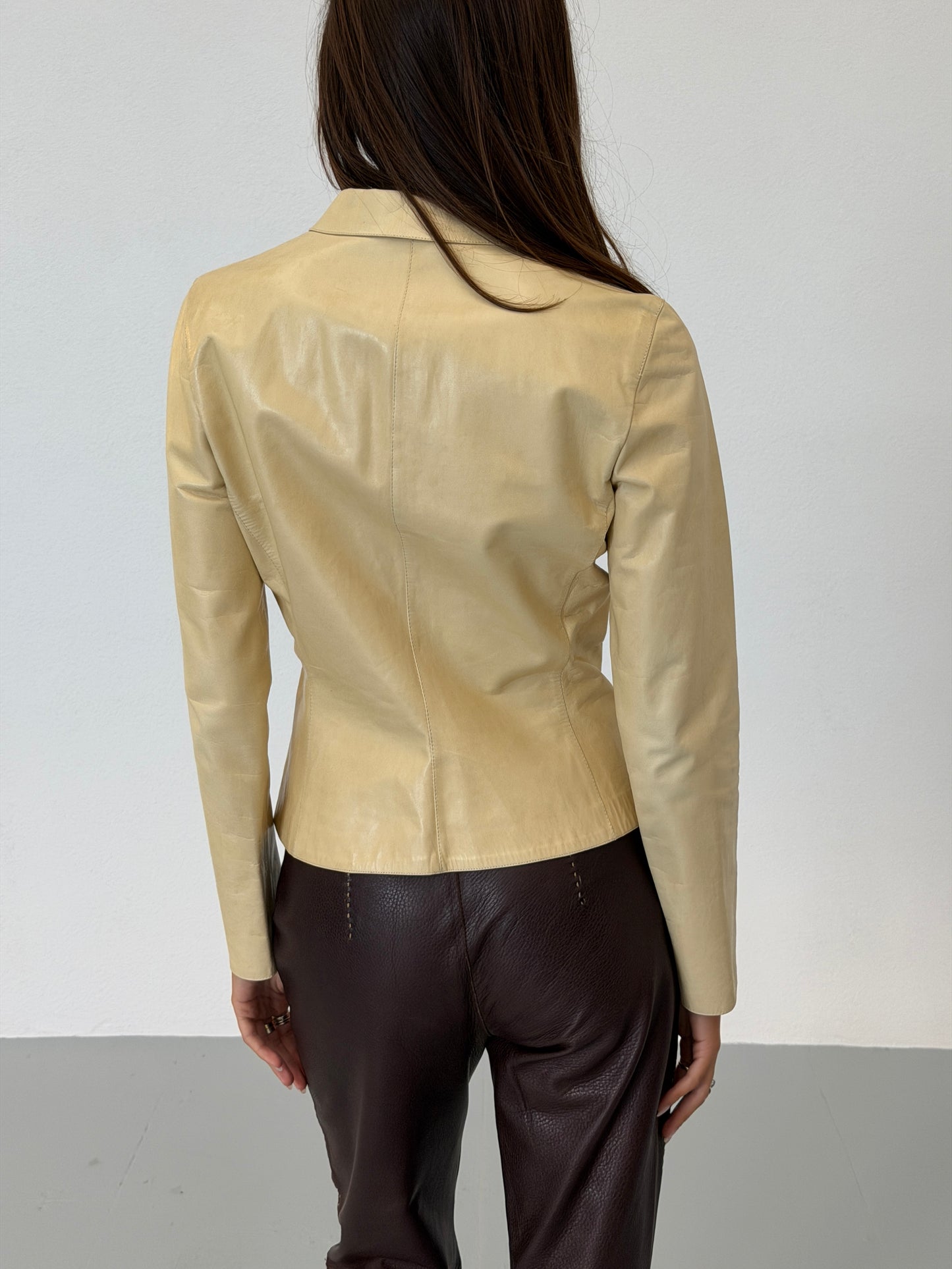 (reserved) gucci fall 1997 leather jacket
