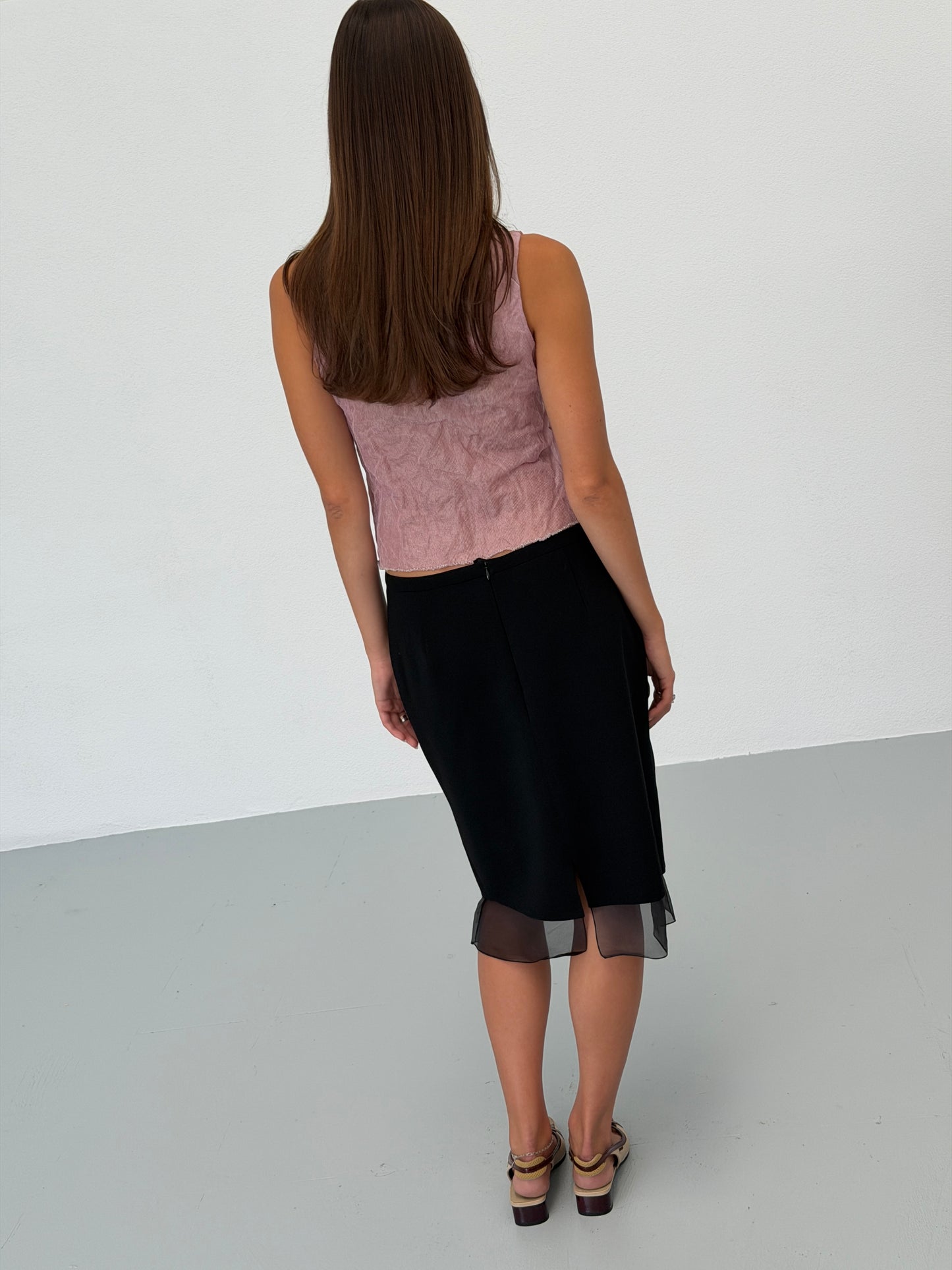 alberta ferretti spring 2000 runway sheer top