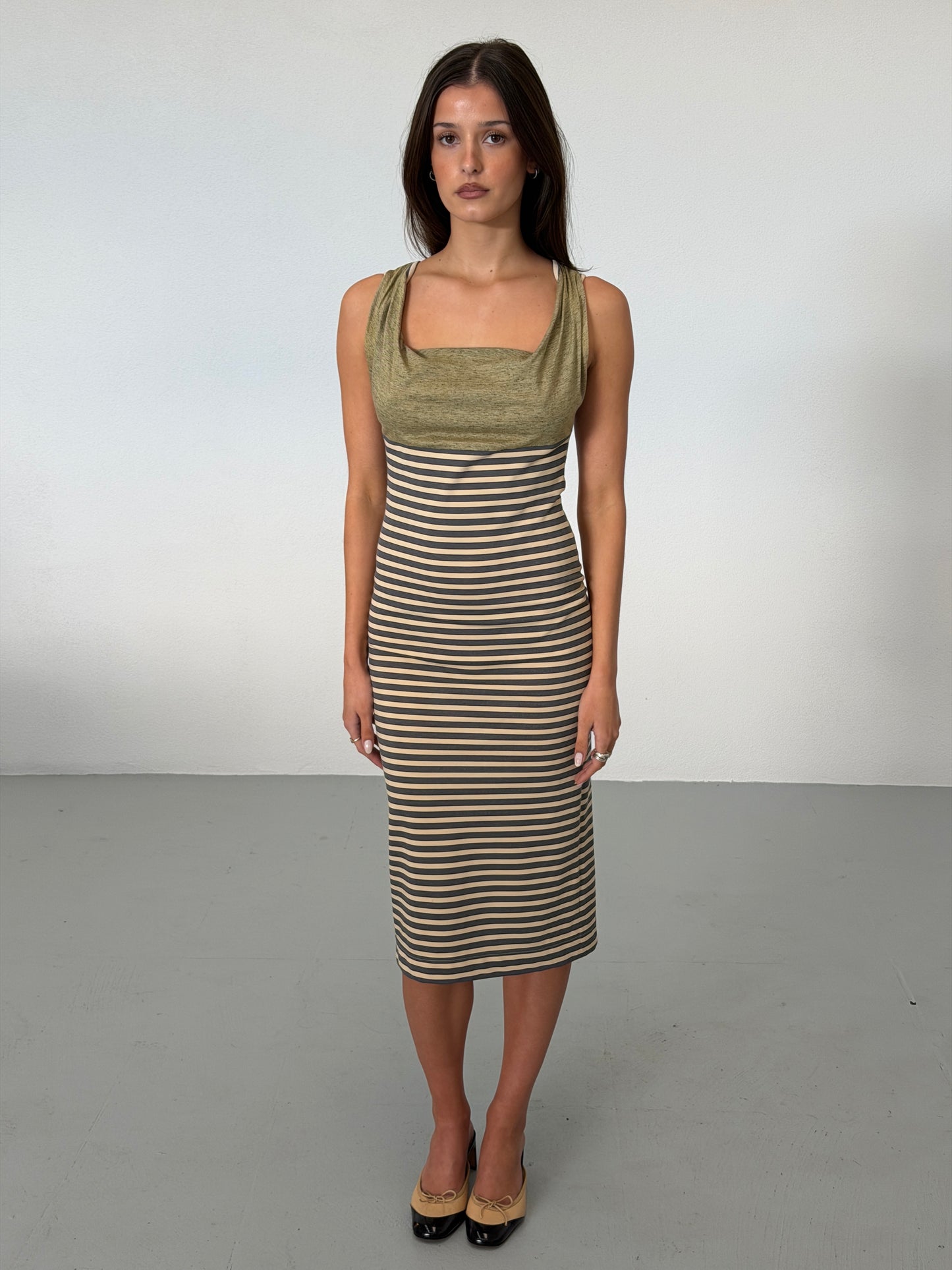 vivienne westwood 1990s gold label striped maxi dress