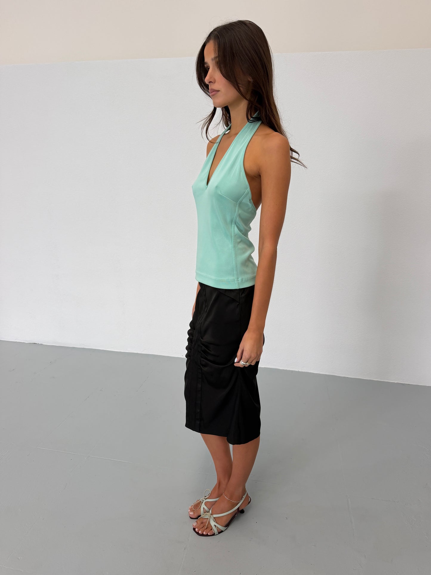 (rare) gucci by tom ford 1995 teal halter