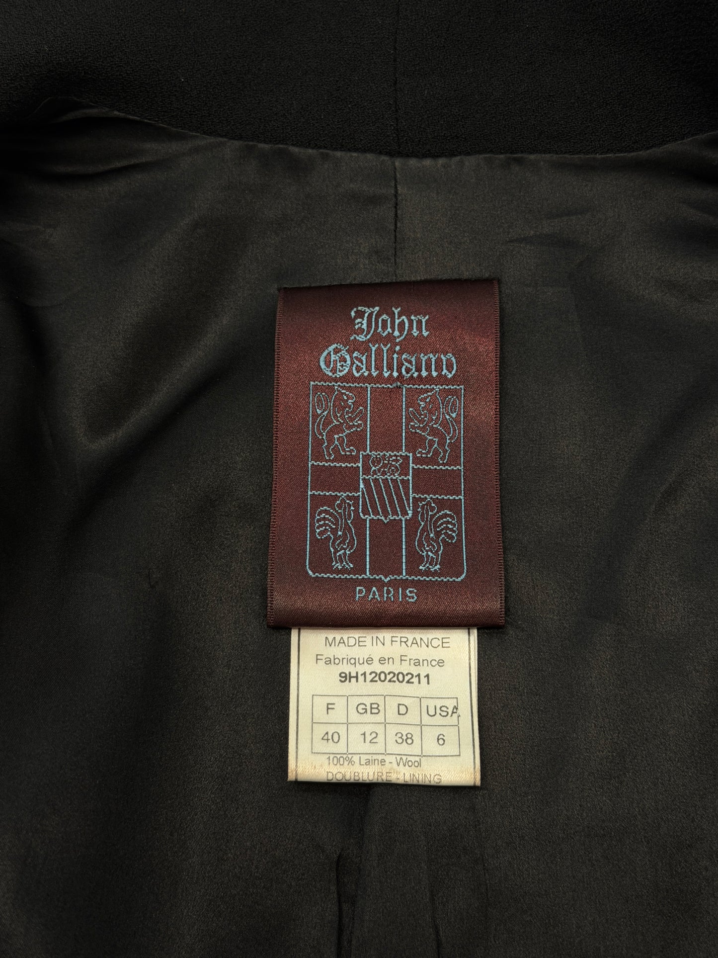 (rare) john galliano fall 1999 runway black feathered jacket