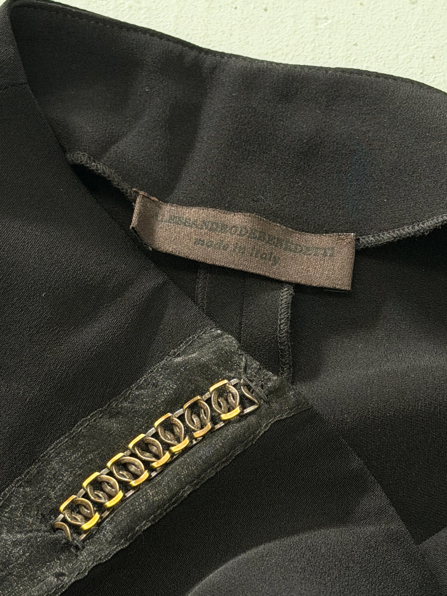 alessandro de benedetti 1990s silk blend trousers
